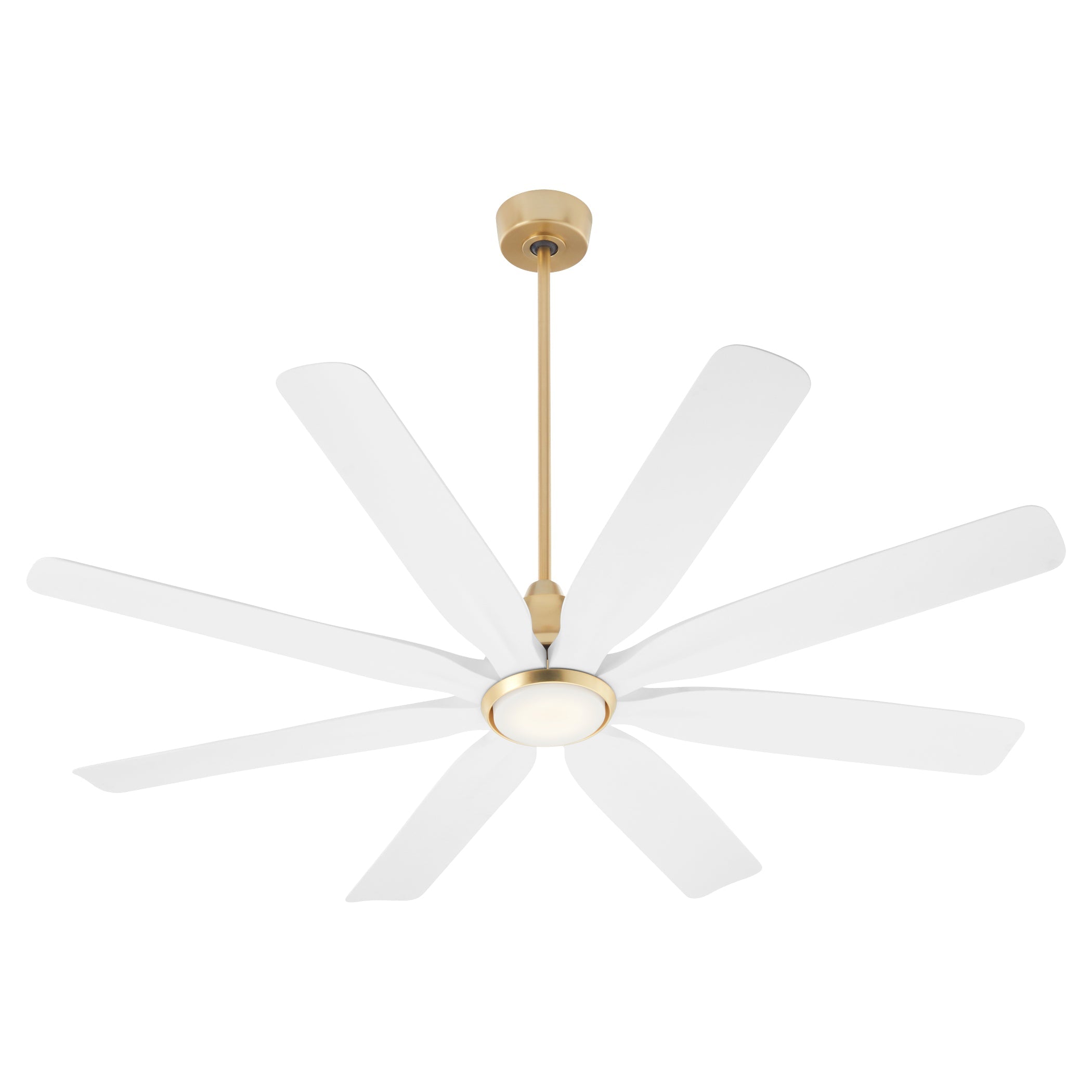 Quorum Rosales 33608-80 Patio Fan - Aged Brass