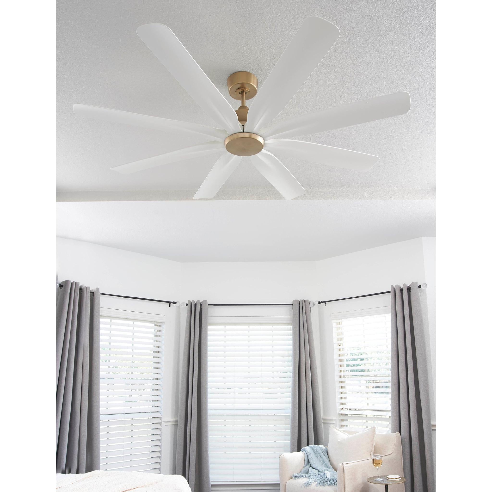 Quorum Rosales 33608-80 Patio Fan - Aged Brass