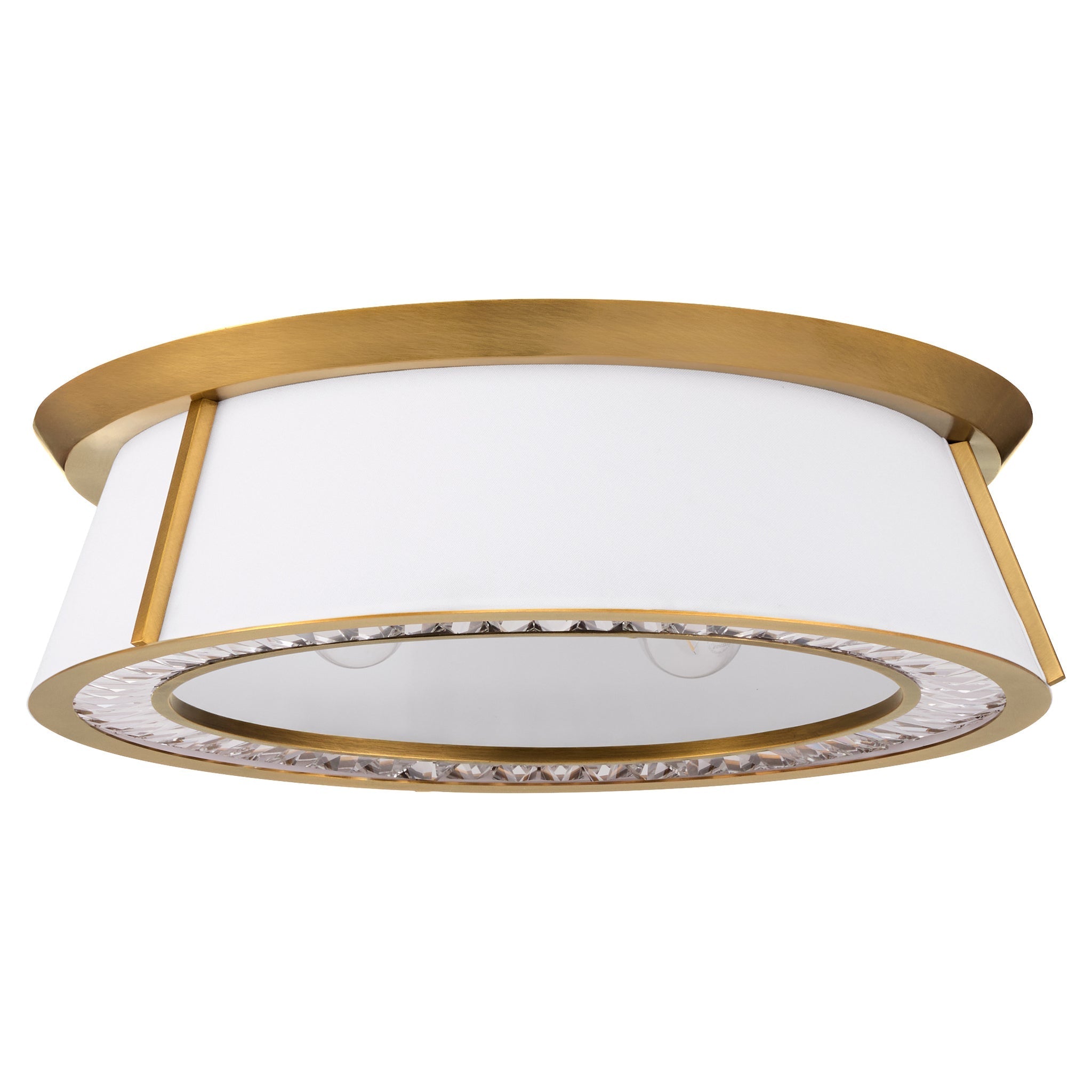 Quorum GORHAM 3382-4-47 Flush Mount - Brushed Brass