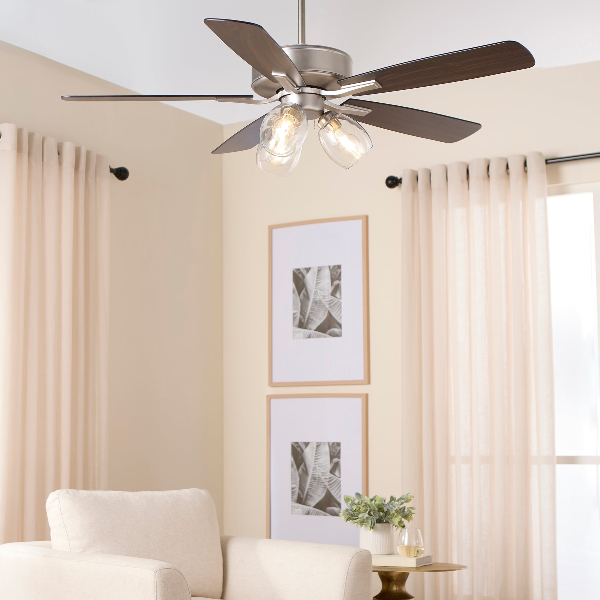 Quorum OVATION 4525-03165 Fan - Satin Nickel