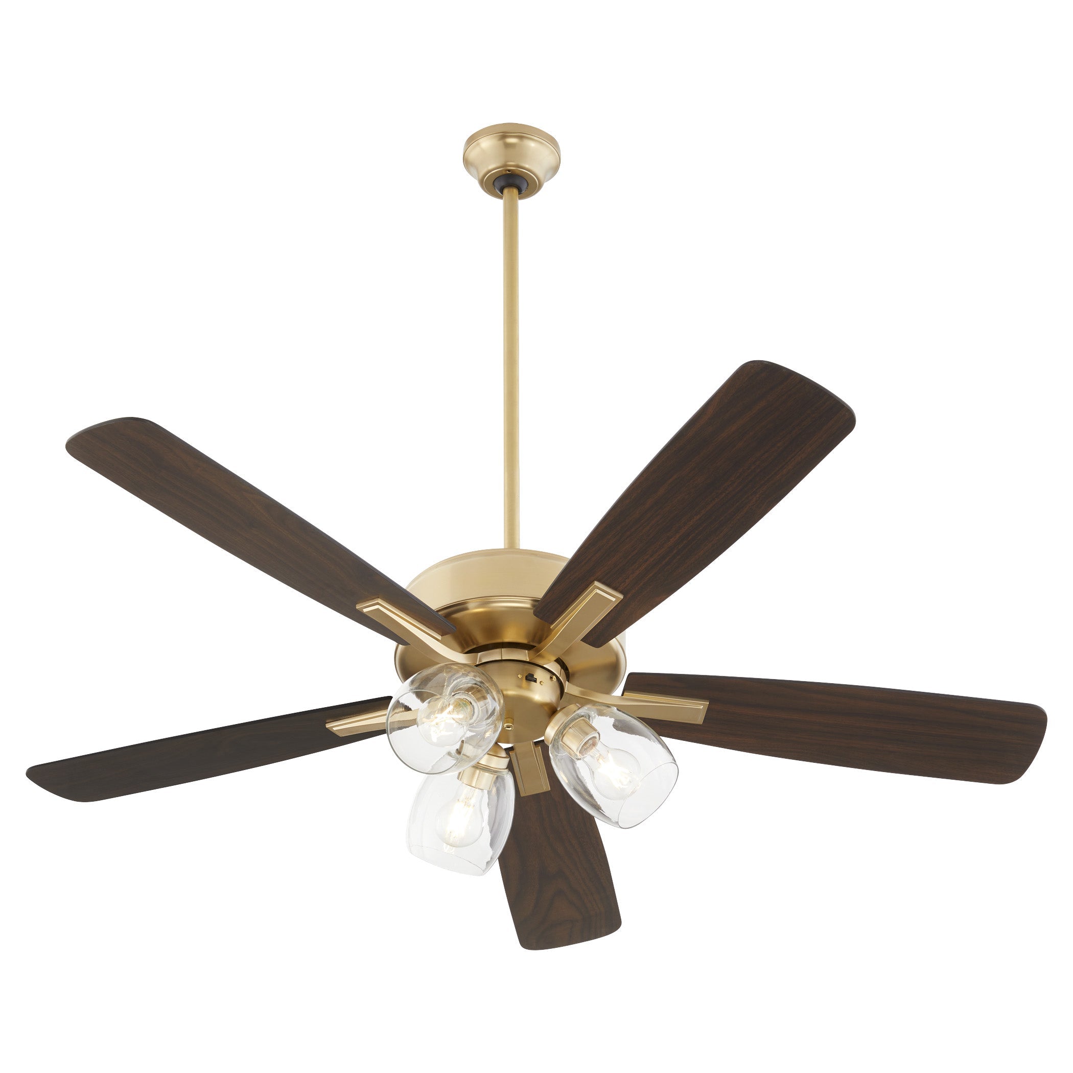 Quorum OVATION 4525-0380 Fan - Aged Brass