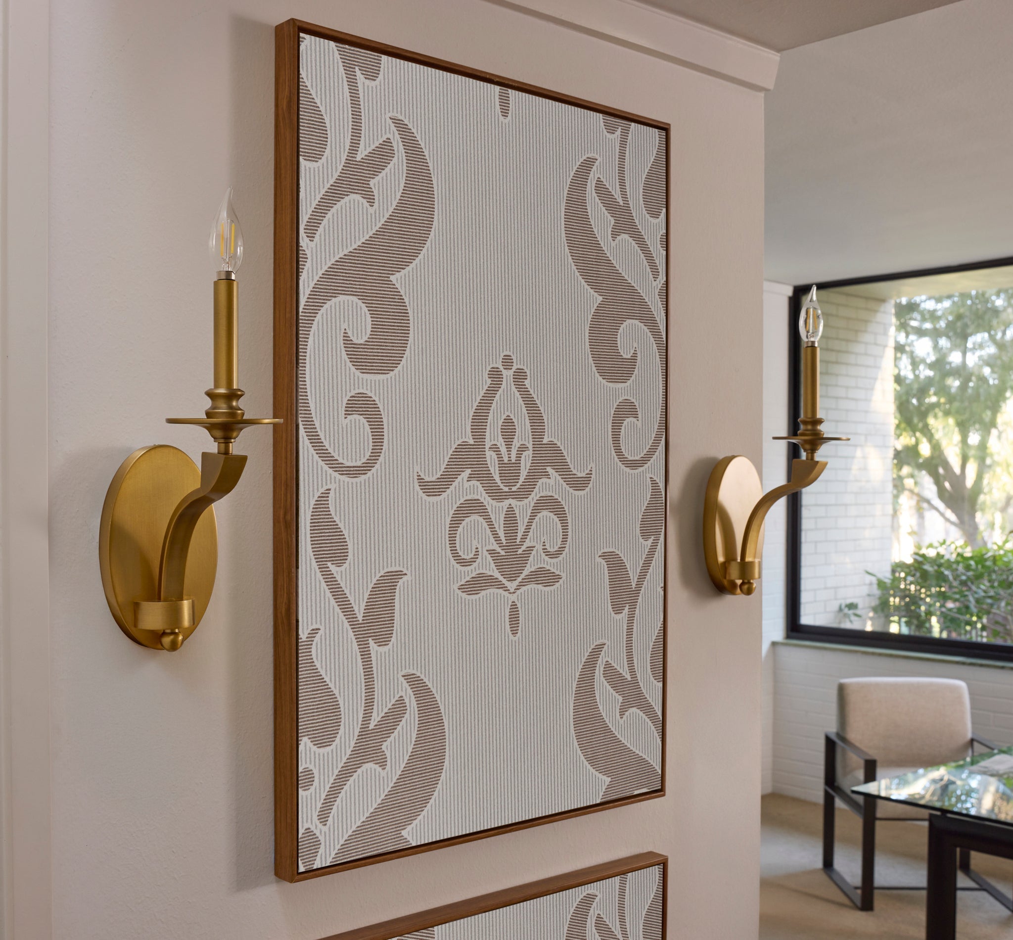 Quorum CHANTELLE 5240-1-47 Sconce Transitional - Brushed Brass