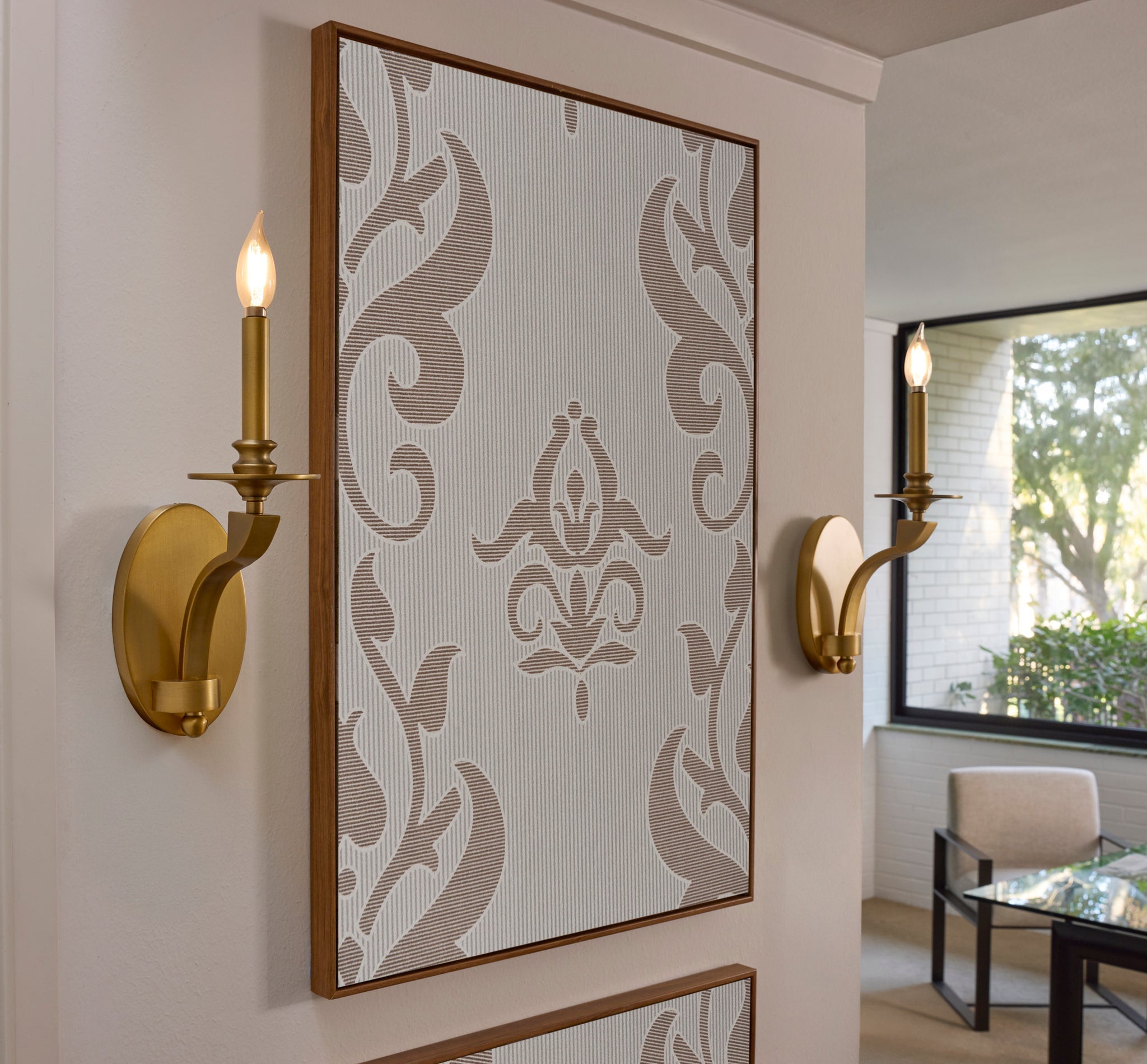 Quorum CHANTELLE 5240-1-47 Sconce Transitional - Brushed Brass