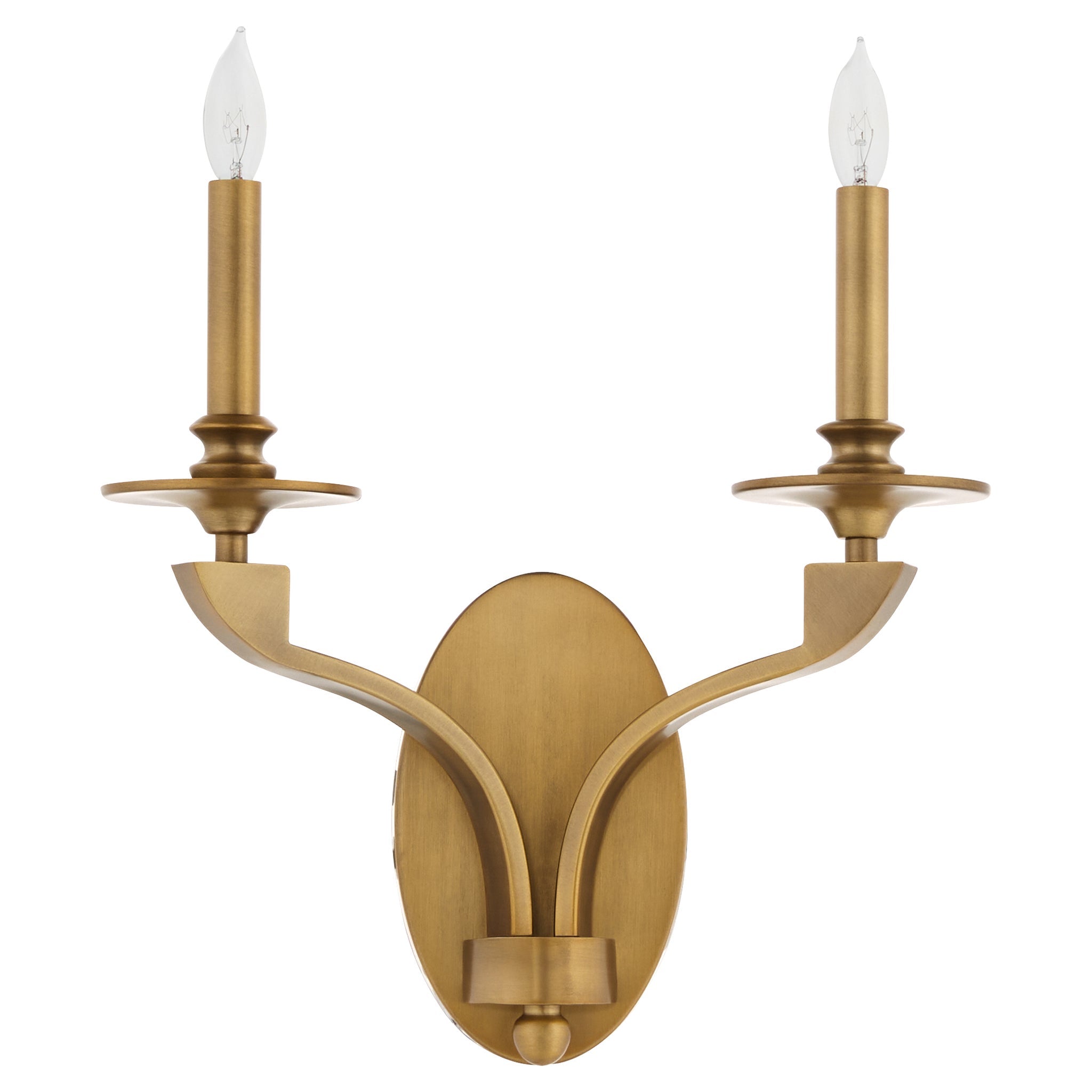 Quorum CHANTELLE 5240-2-47 Sconce Transitional - Brushed Brass