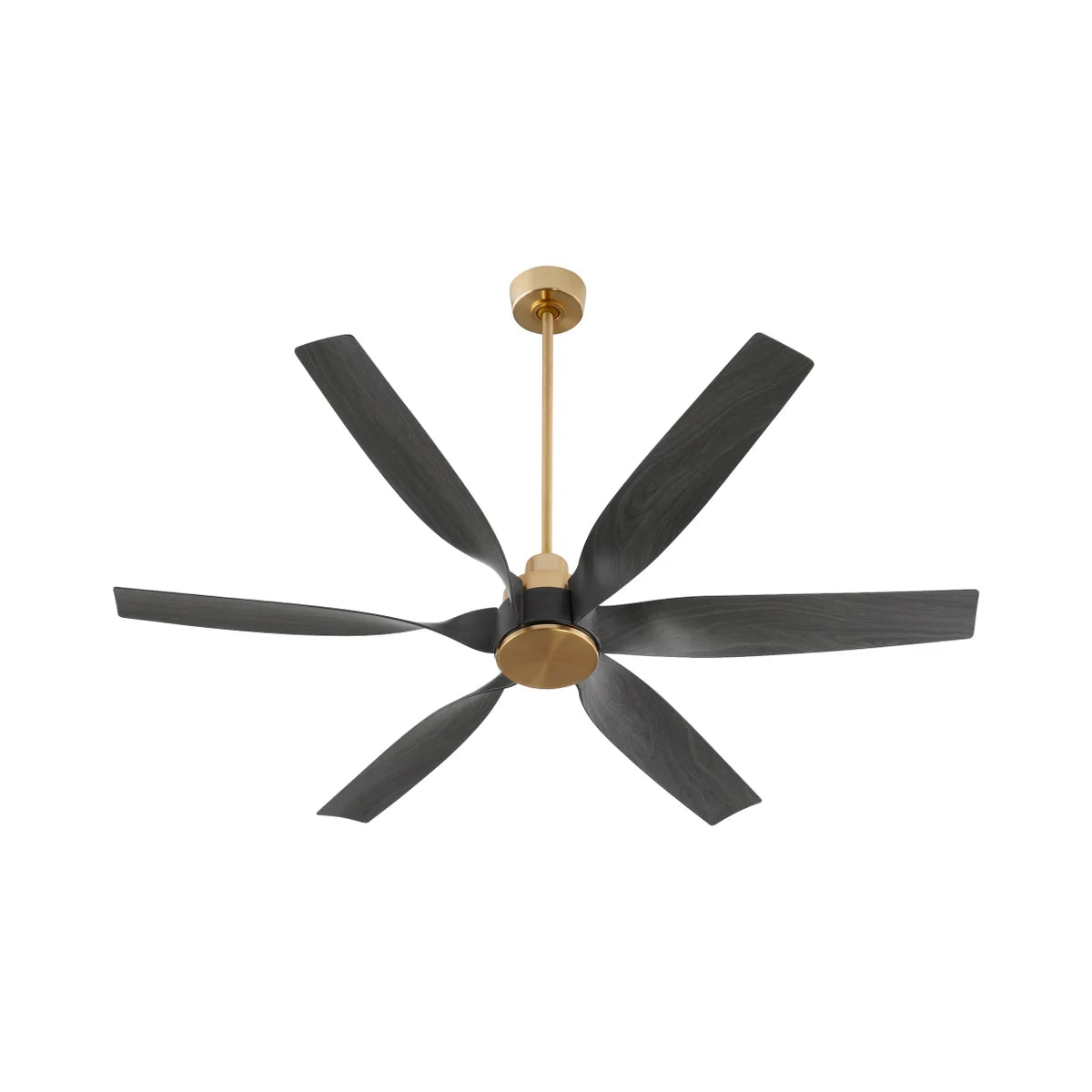 Quorum KIMBO 55606-80 Fan - Aged Brass