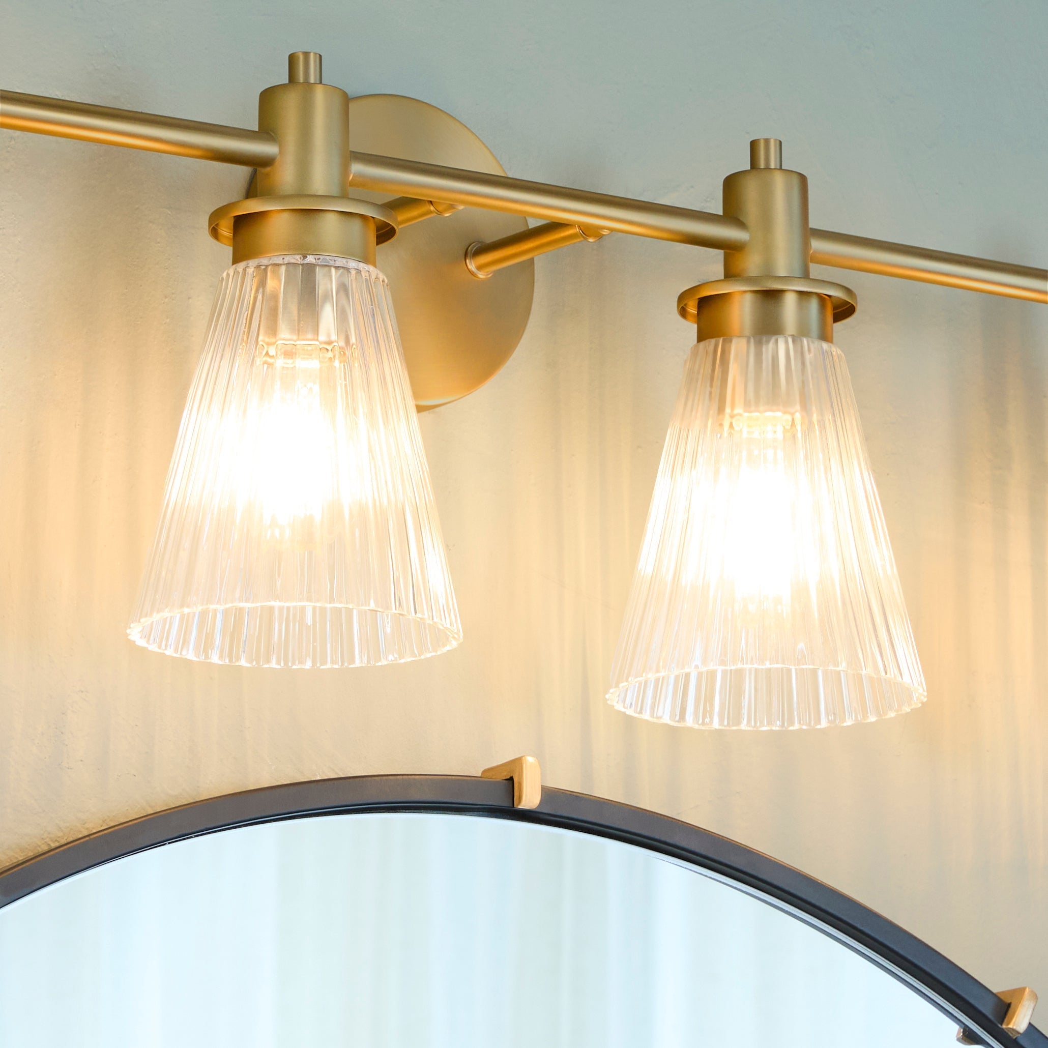 Quorum LAWTON 5803-4-47 Bathroom Fixture - Brushed Brass