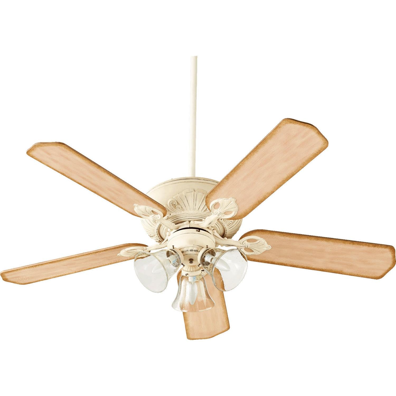 Quorum Chateaux Uni-pack 78525-1970 Ceiling Fan - Persian White W/ Clear/seeded