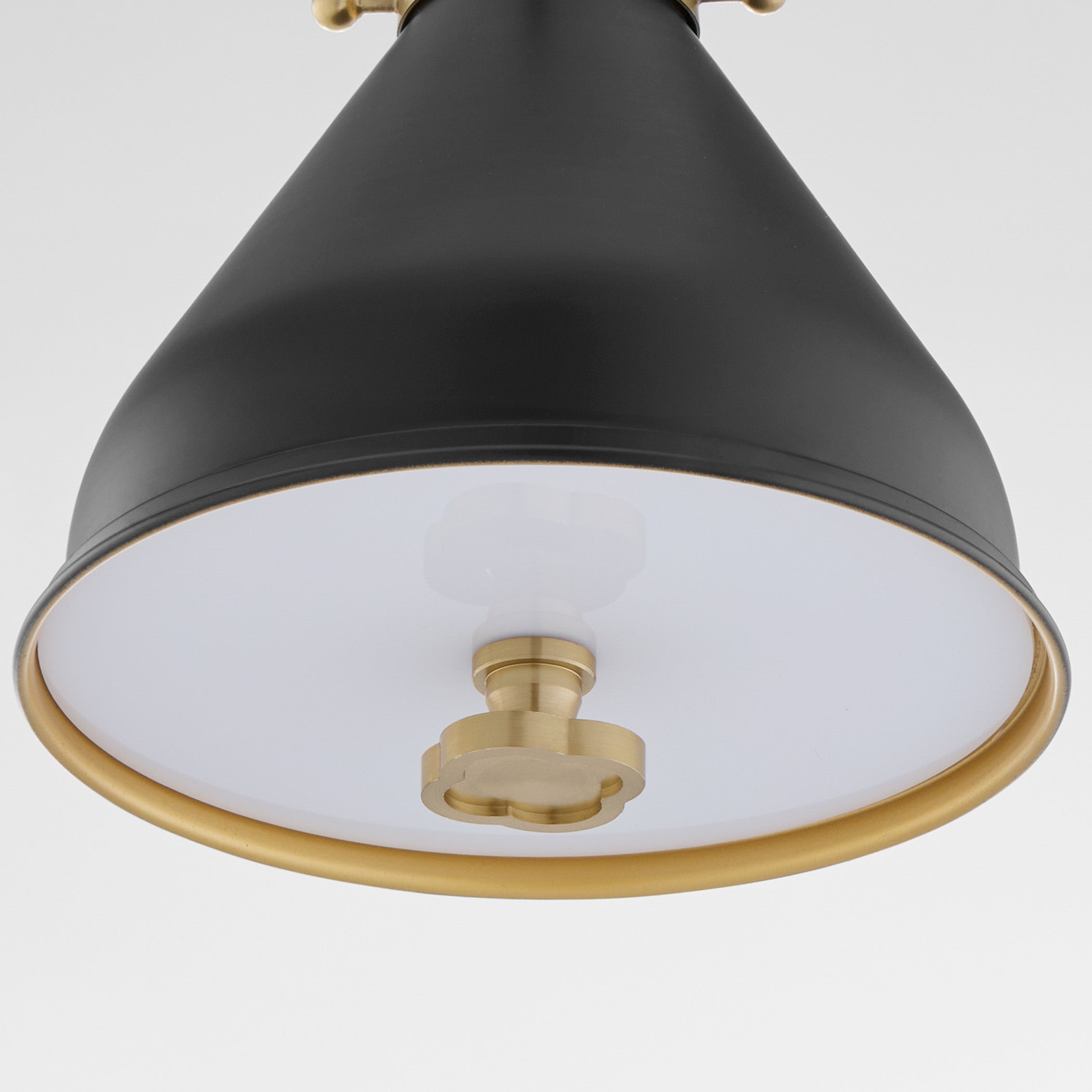 Quorum BONNEL 5863-1-5980 Sconce - Matte Black Aged Brass