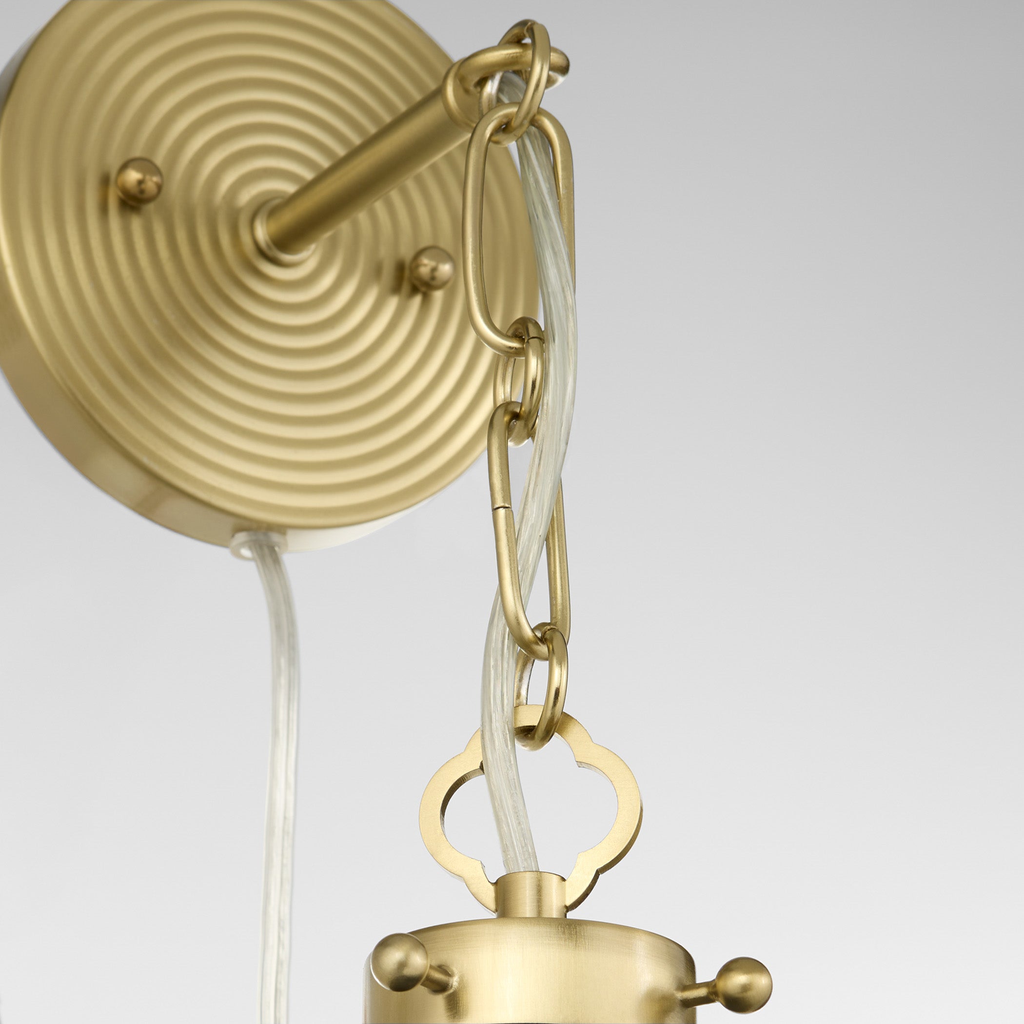 Quorum BONNEL 5863-1-5980 Sconce - Matte Black Aged Brass