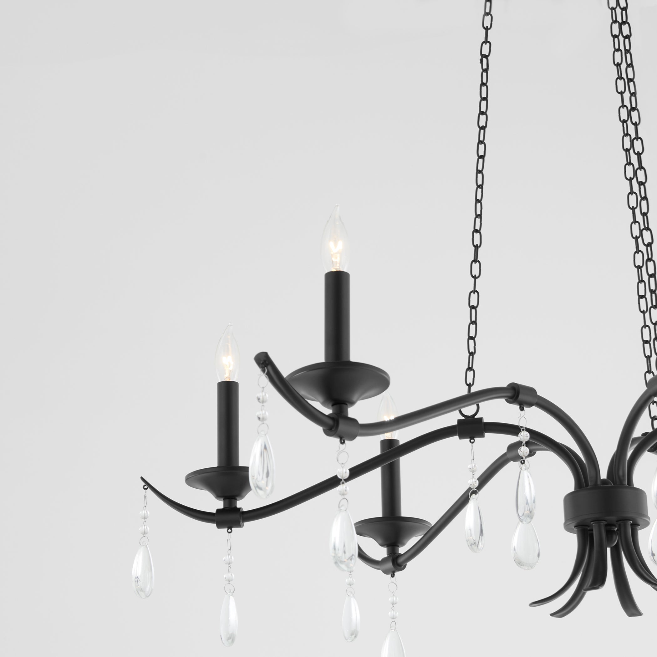 Quorum Lorelei 603-6-59 Chandelier - Matte Black