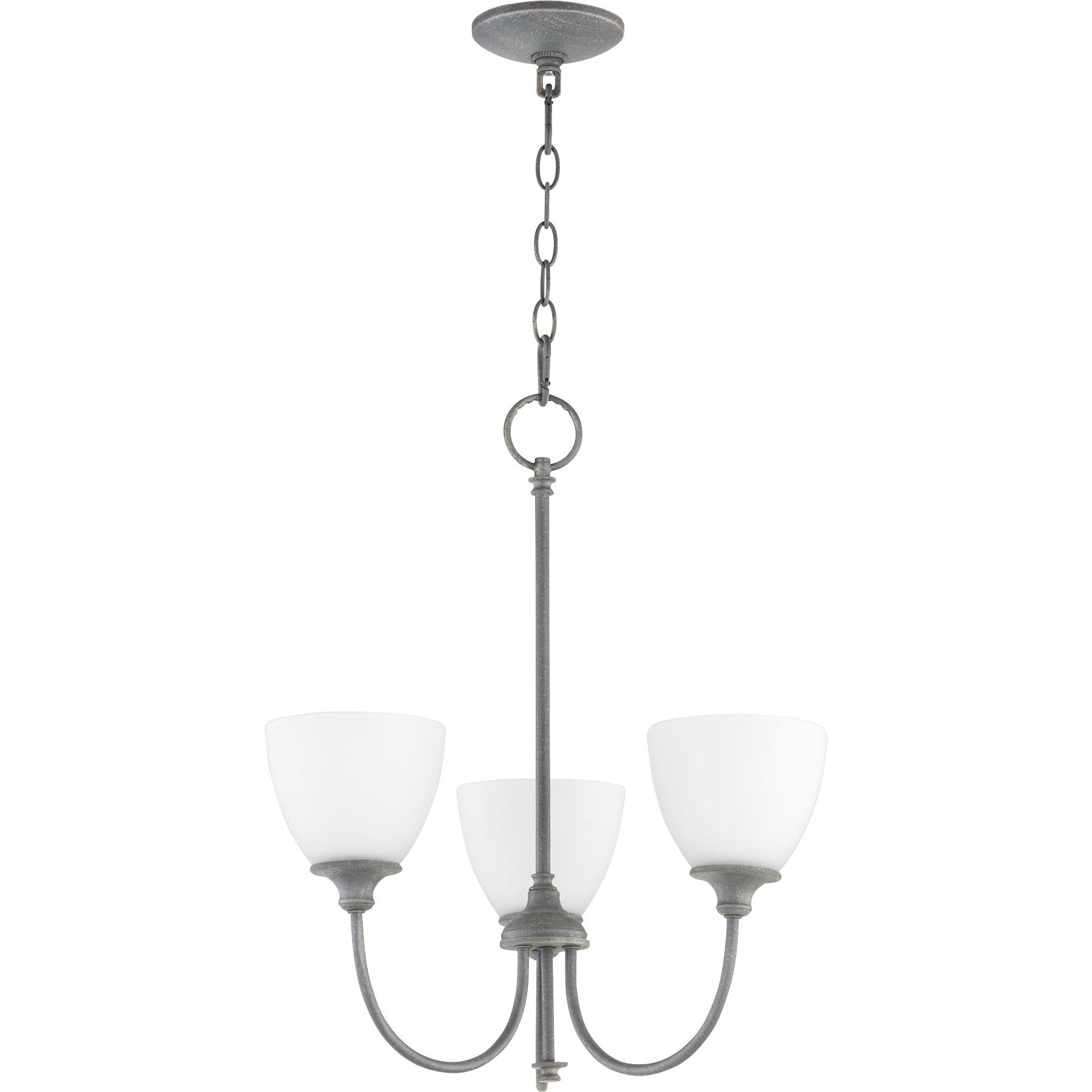 Quorum Celeste 6109-3-17 Chandelier - Zinc