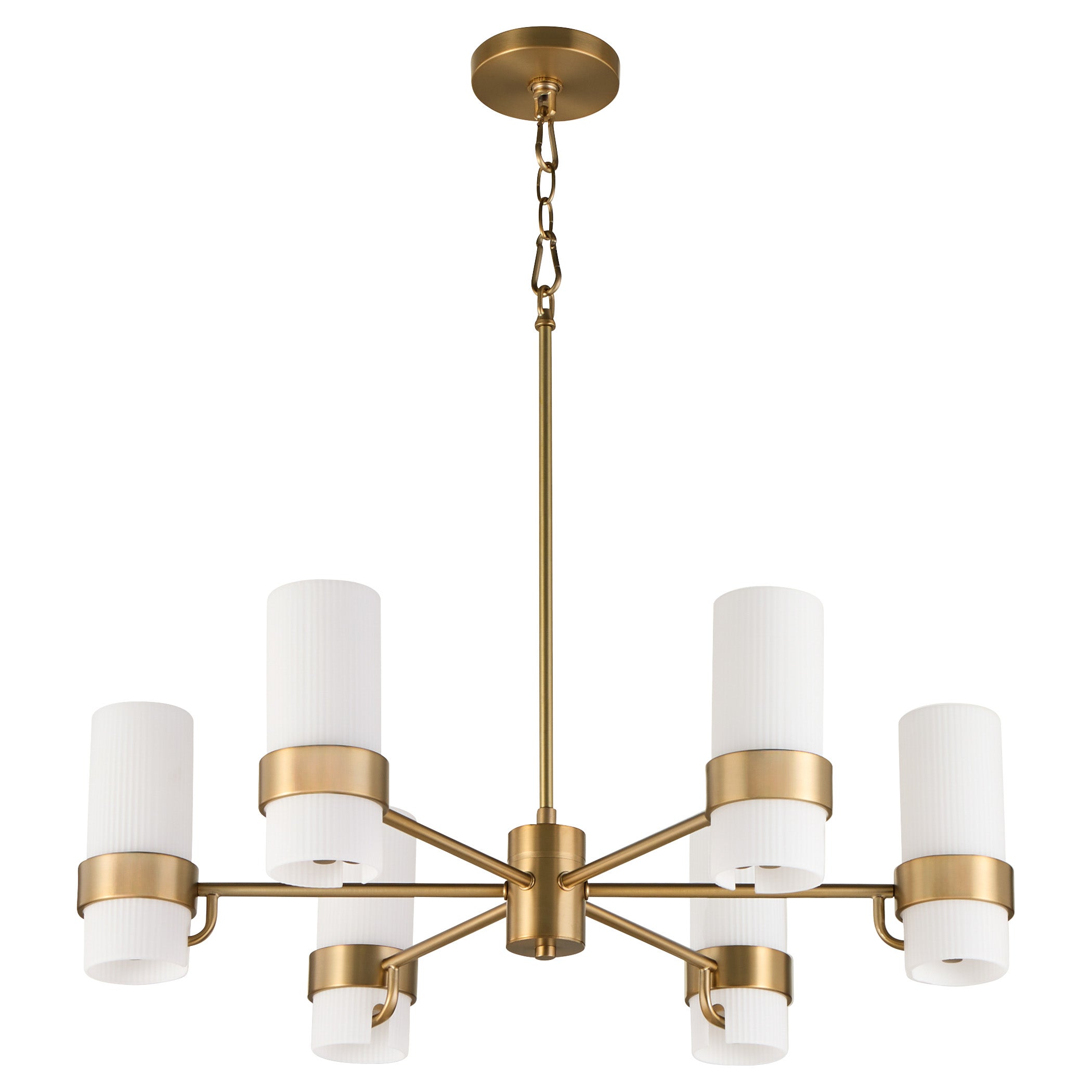 Quorum SOJOURN 6169-6-47 Chandelier - Brushed Brass