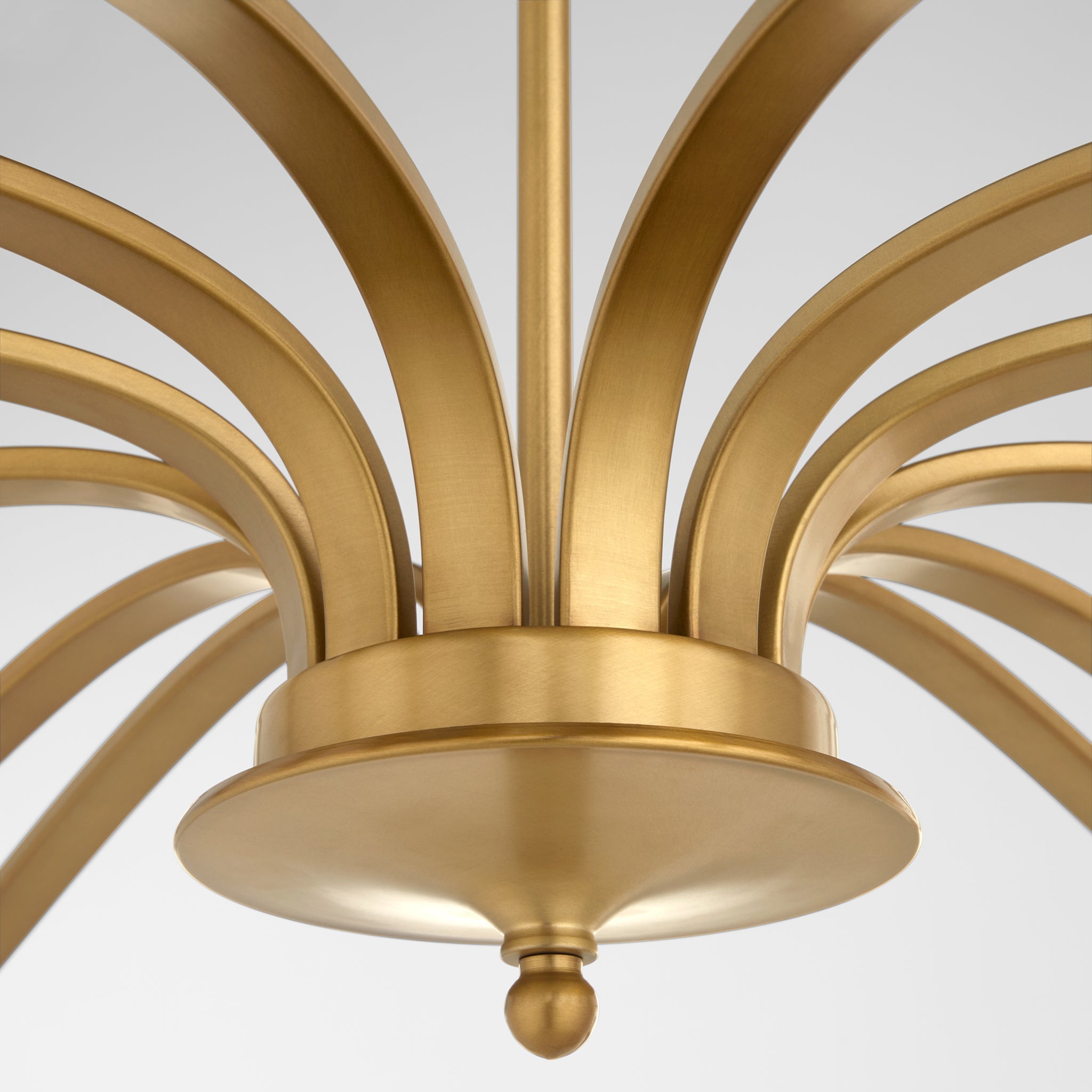 Quorum CHANTELLE 6240-12-47 Chandelier Transitional - Brushed Brass