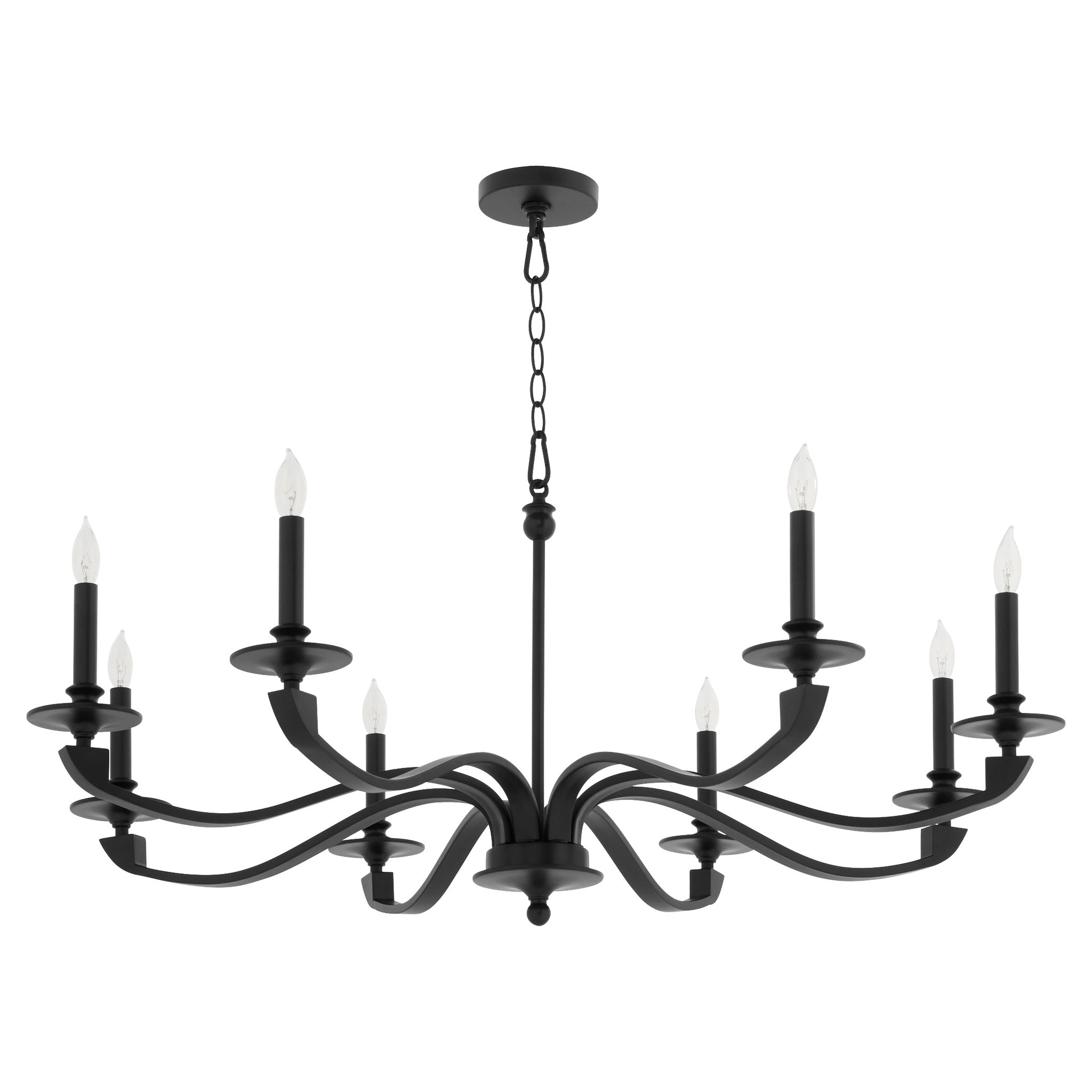 Quorum CHANTELLE 6240-8-59 Chandelier Transitional - Matte Black
