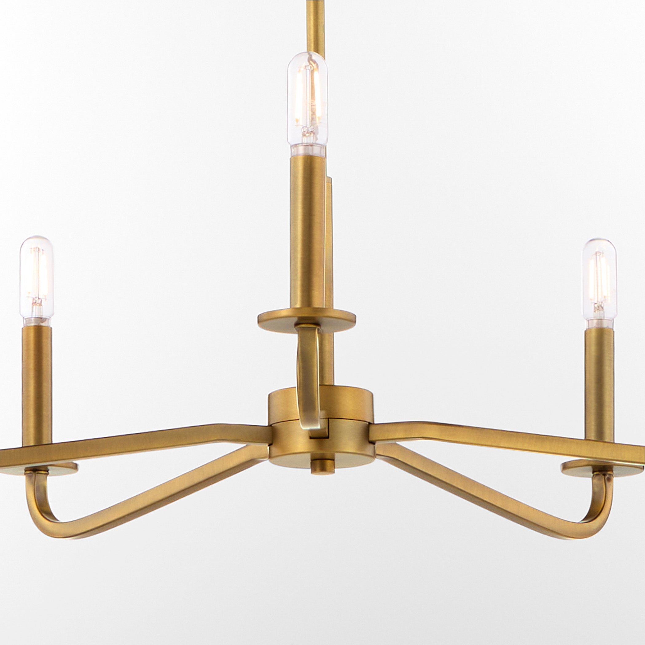 Quorum RUTHERFORD 6307-5-47 Chandelier - Brushed Brass