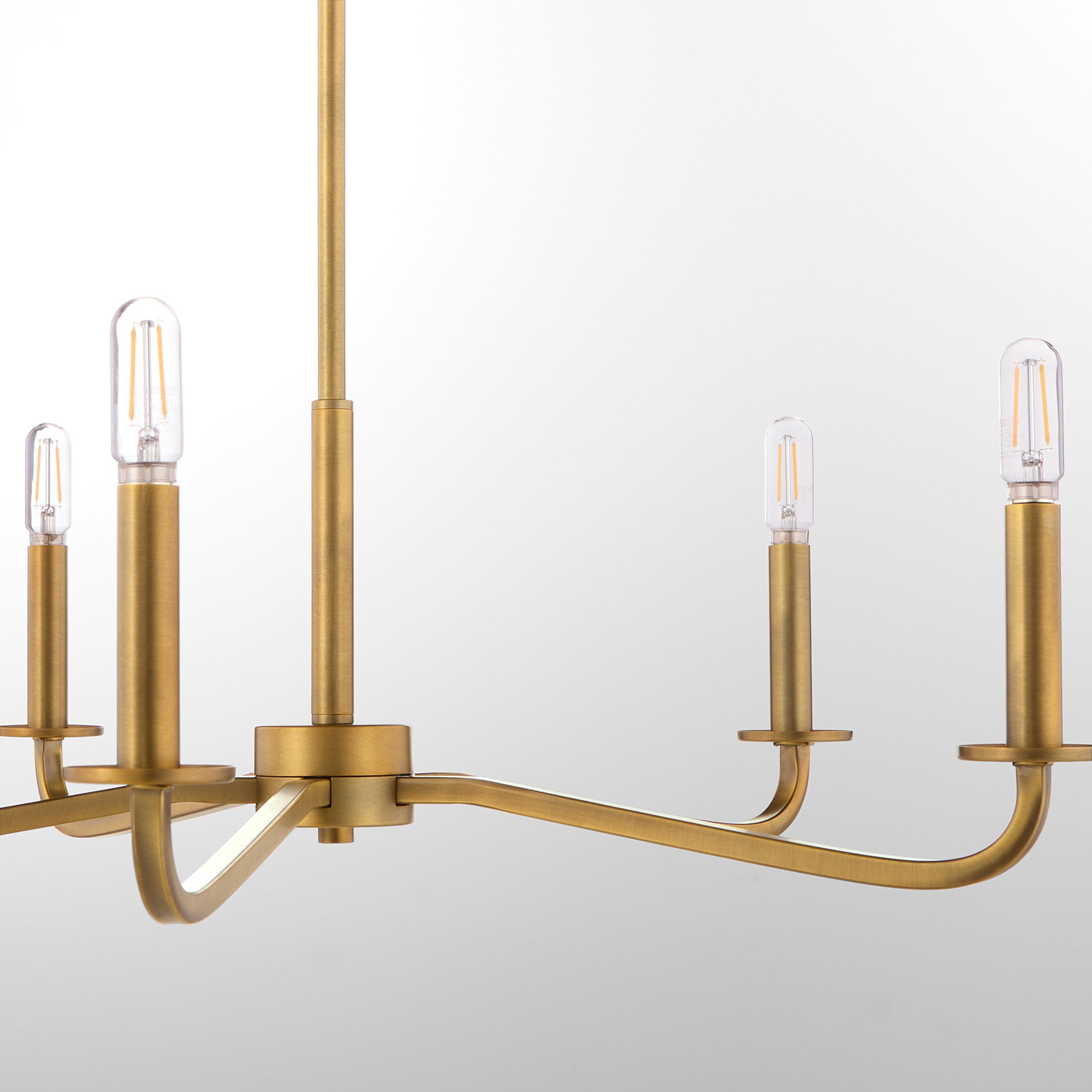Quorum RUTHERFORD 6307-5-47 Chandelier - Brushed Brass