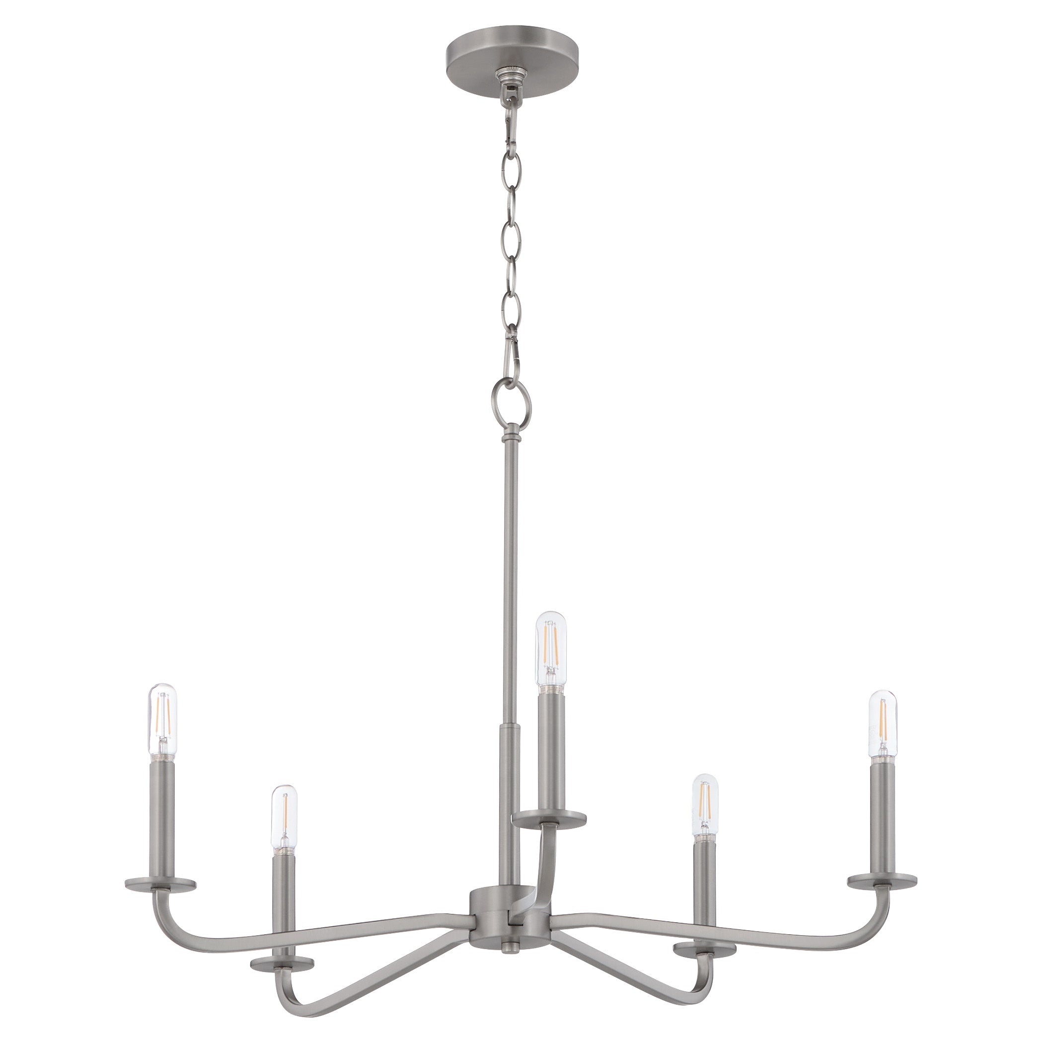 Quorum RUTHERFORD 6307-5-65 Chandelier - Satin Nickel