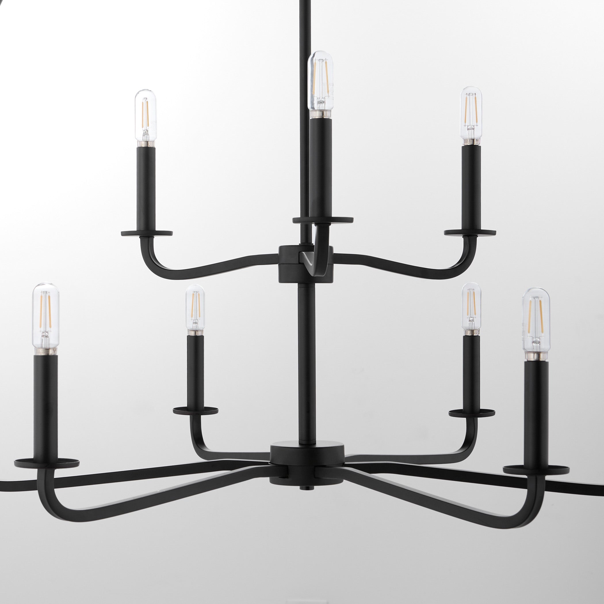 Quorum RUTHERFORD 6307-9-59 Chandelier - Matte Black