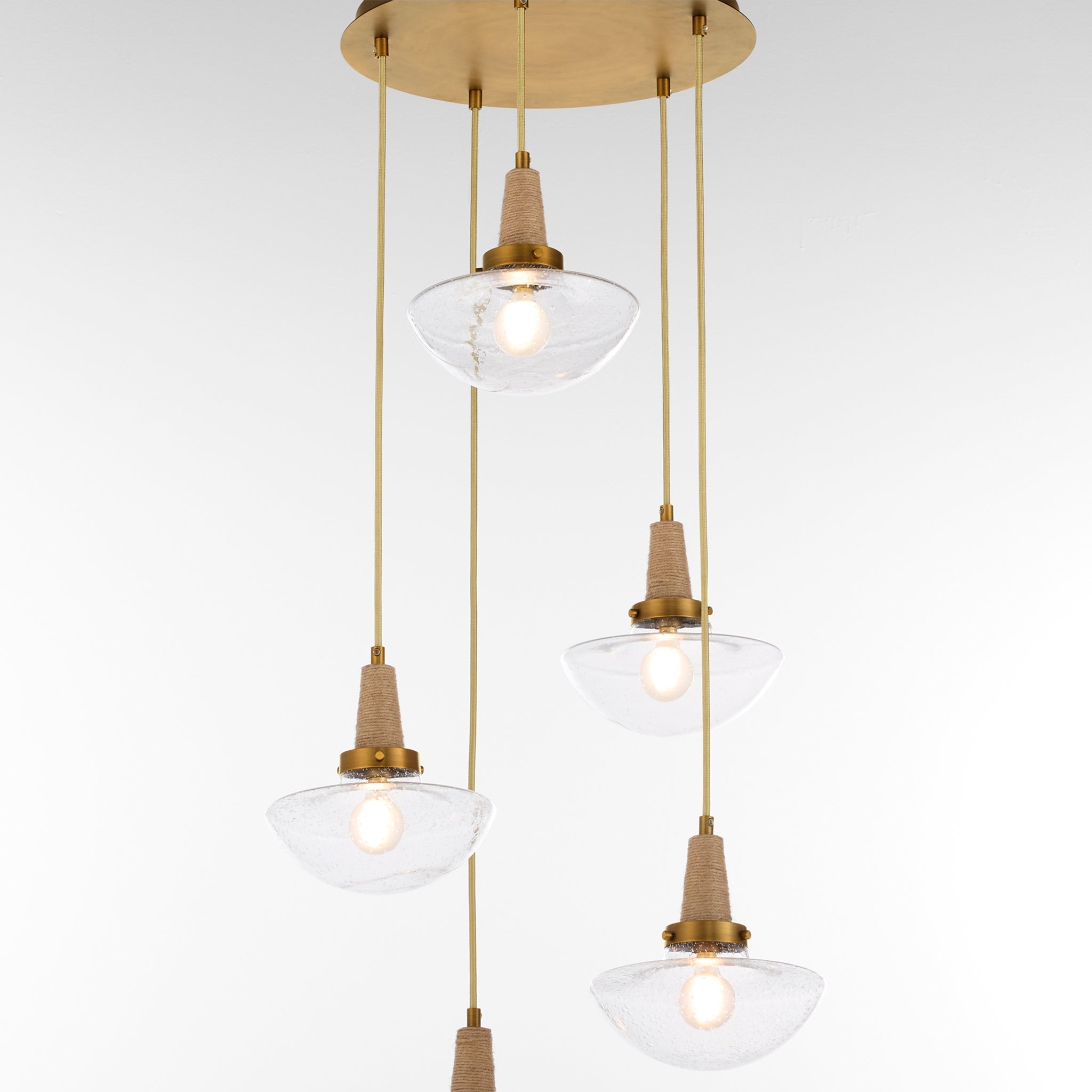 Quorum STOCKPORT 692-5-47 Pendant Modern - Brushed Brass