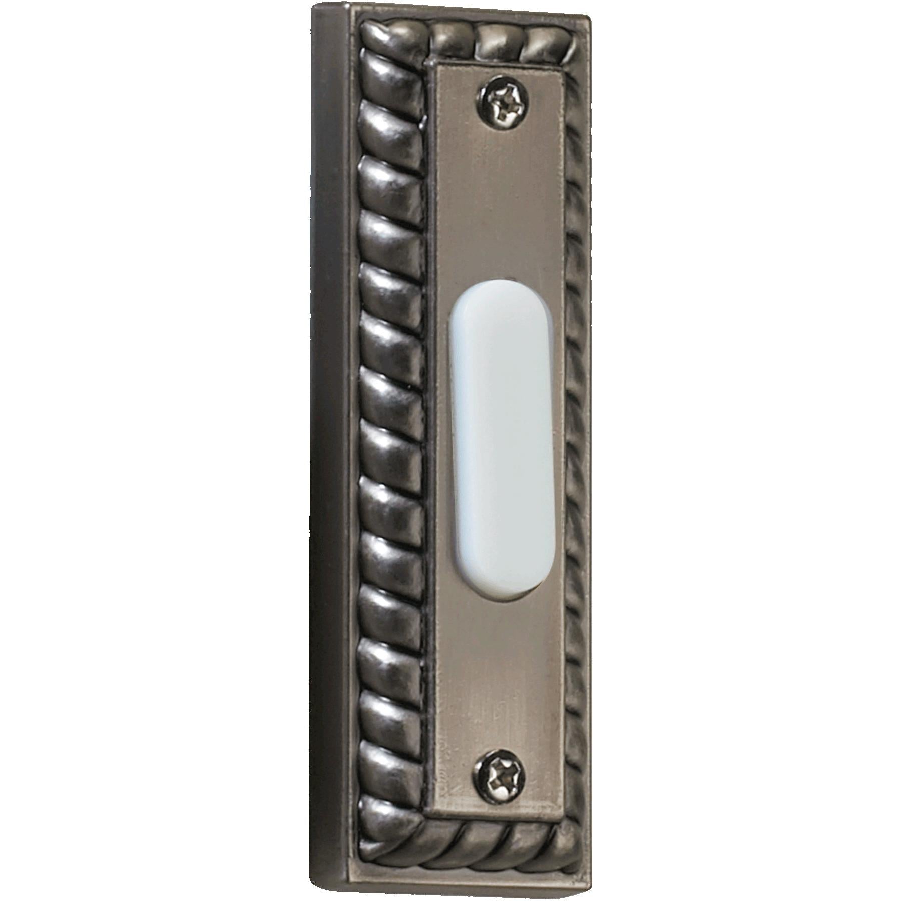 Quorum 7-303-92 Door Chime Button - Antique Silver