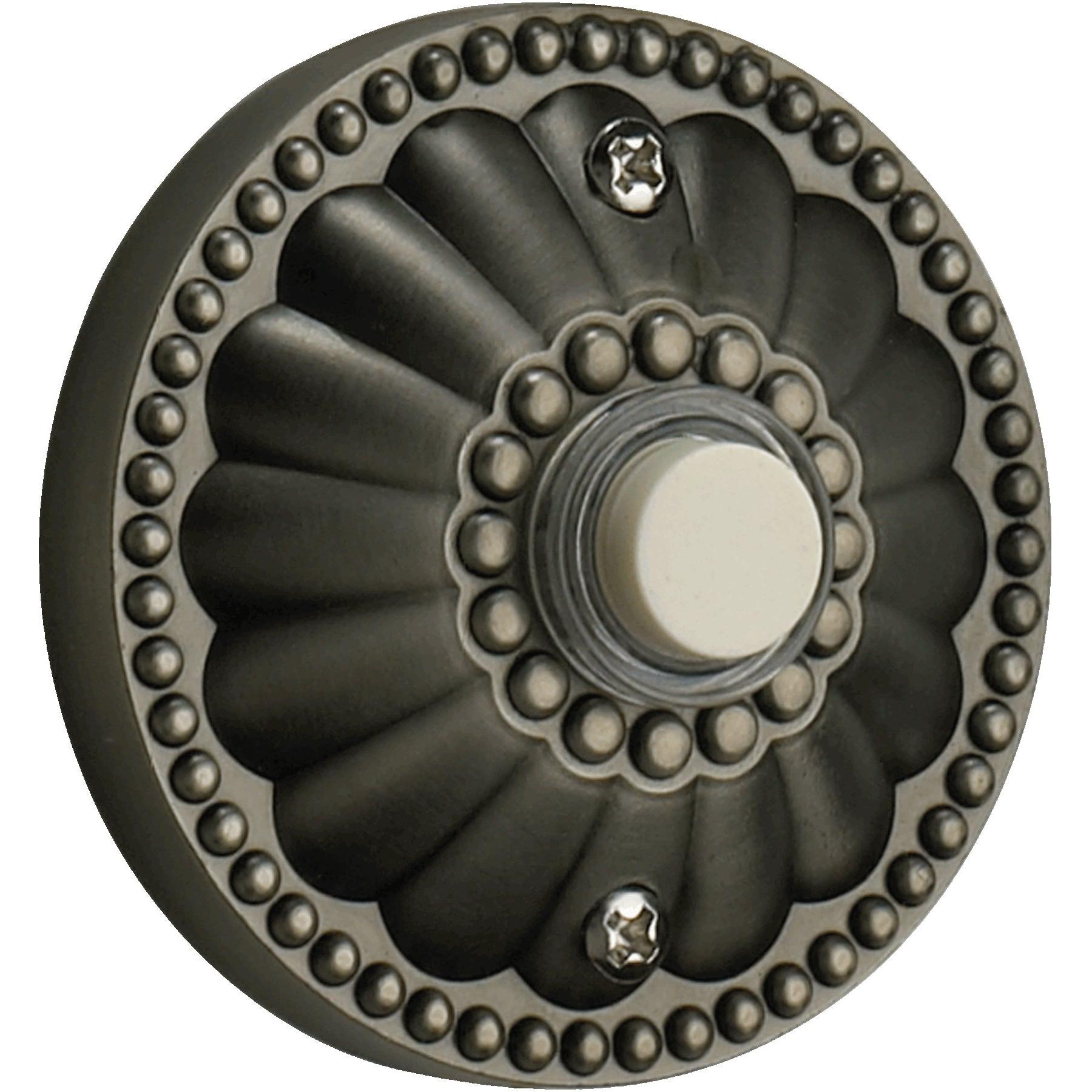 Quorum 7-306-92 Door Chime Button - Antique Silver