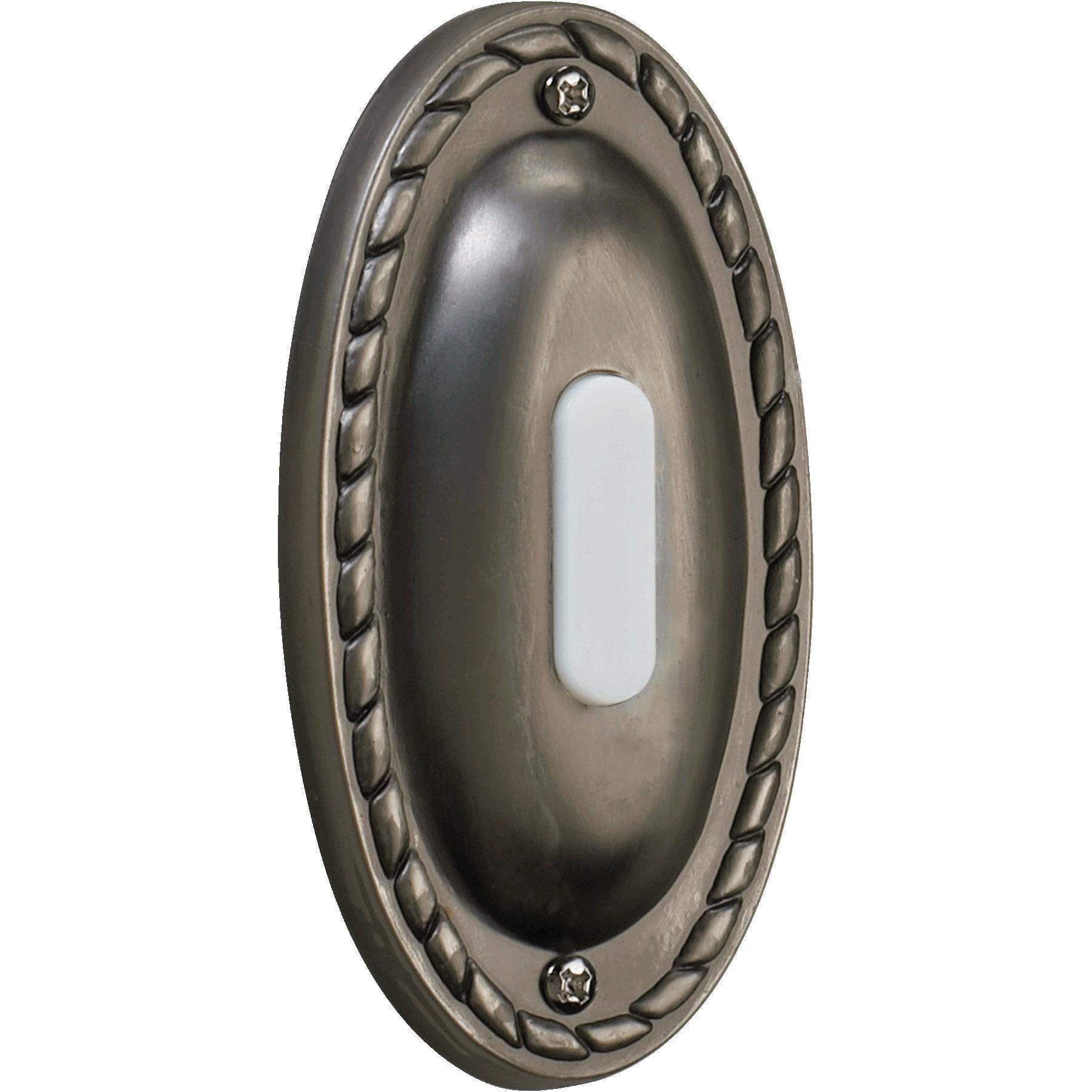 Quorum 7-308-92 Door Chime Button - Antique Silver