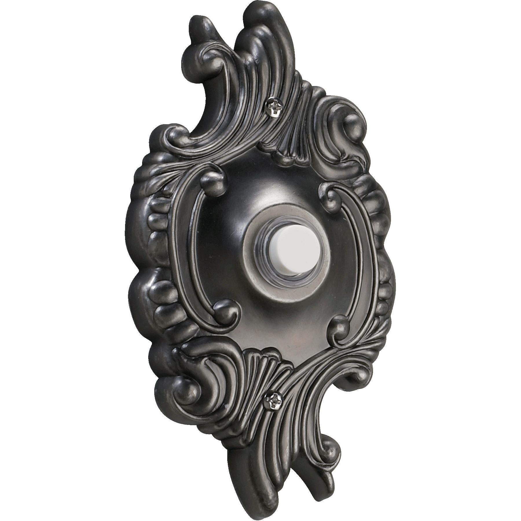 Quorum 7-309-92 Door Chime Button - Antique Silver