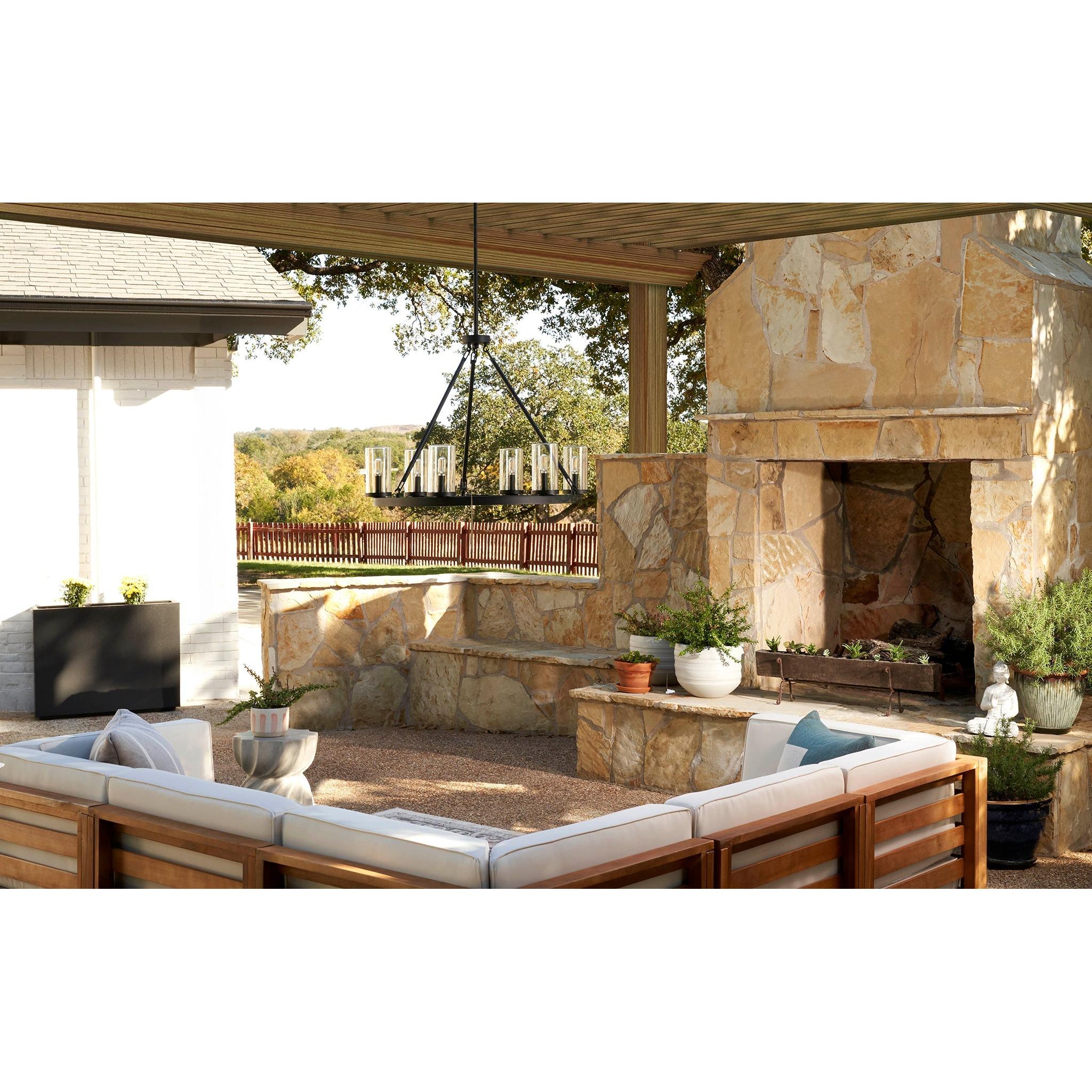 Quorum Gentry 70-6-59 Chandelier - Matte Black