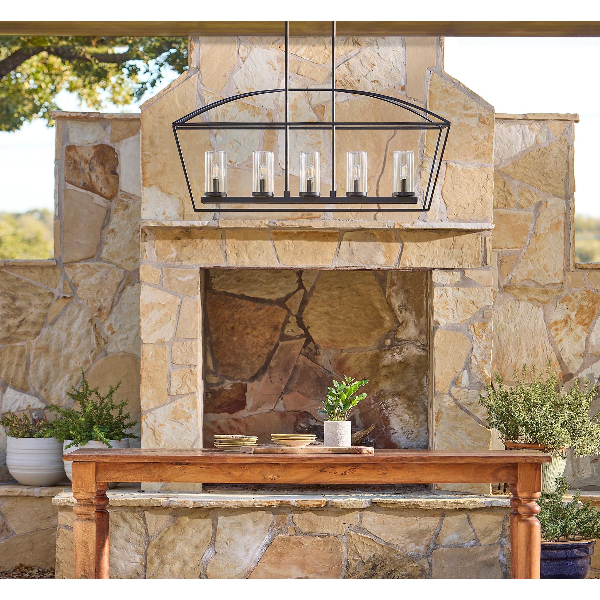 Quorum Odeon 71-5-59 Chandelier - Matte Black