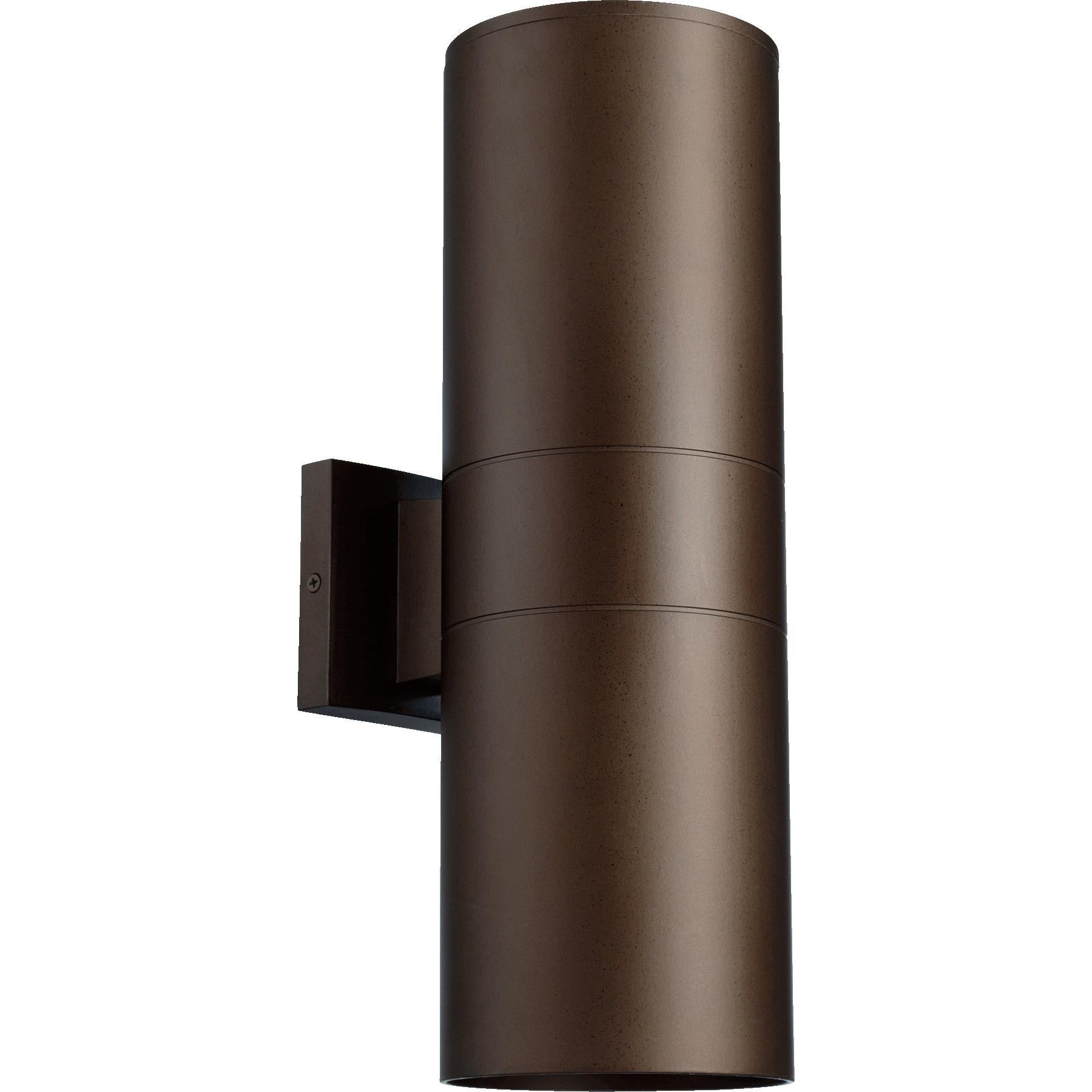 Quorum Cylinder 721-2-86 Wall Mount - Oiled Bronze