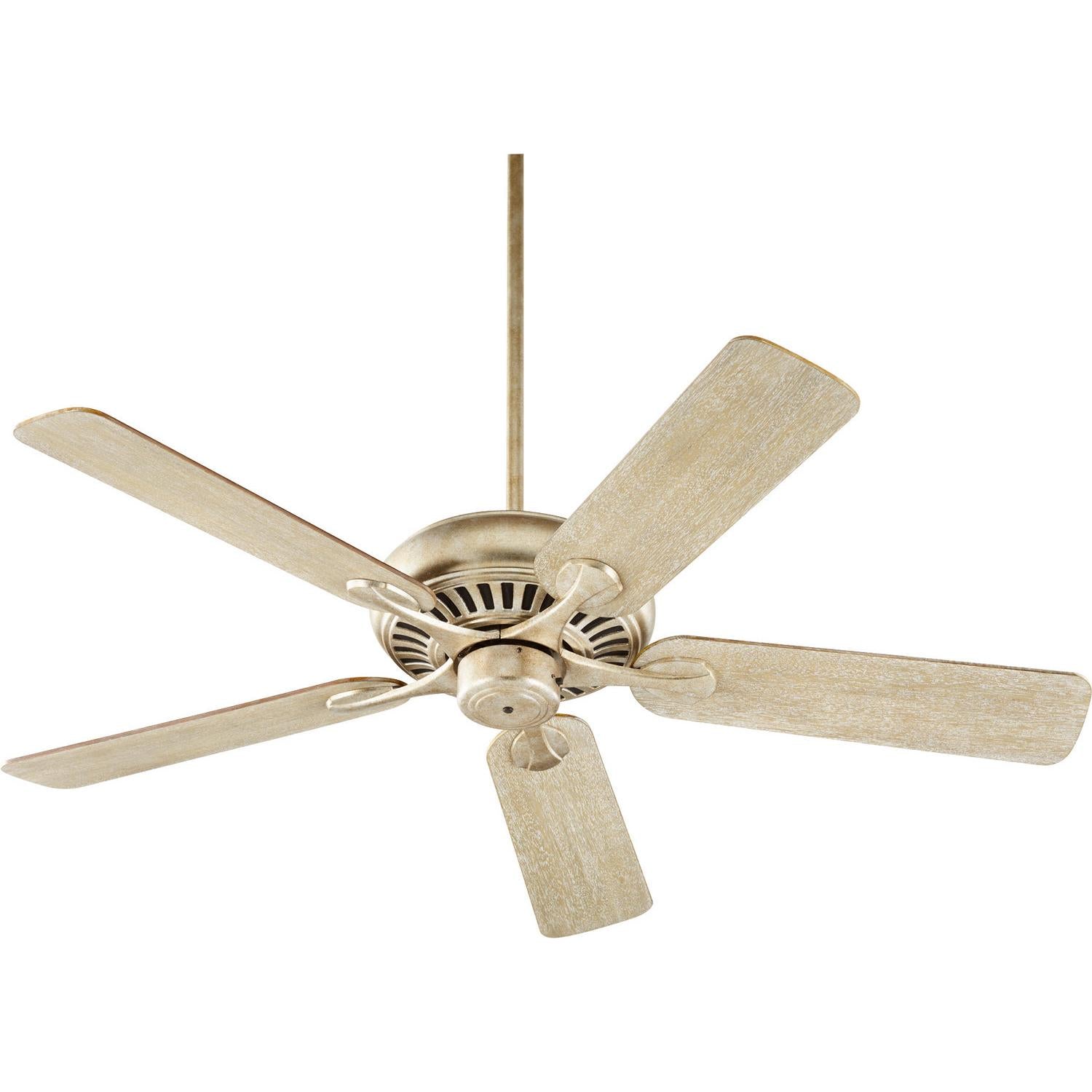 Quorum Pinnacle 91525-60 Ceiling Fan - Aged Silver Leaf