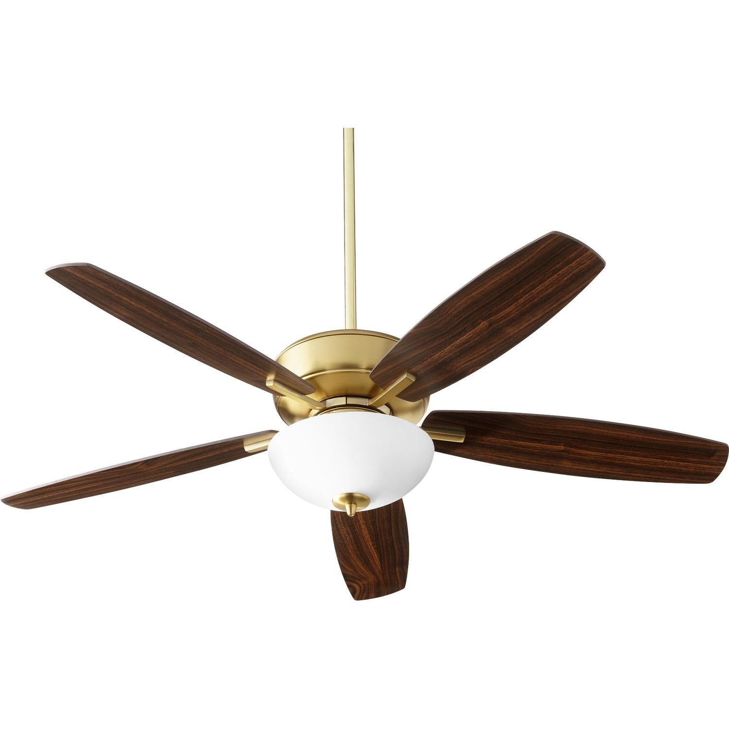 Quorum Breeze 70525-80 Ceiling Fan - Aged Brass