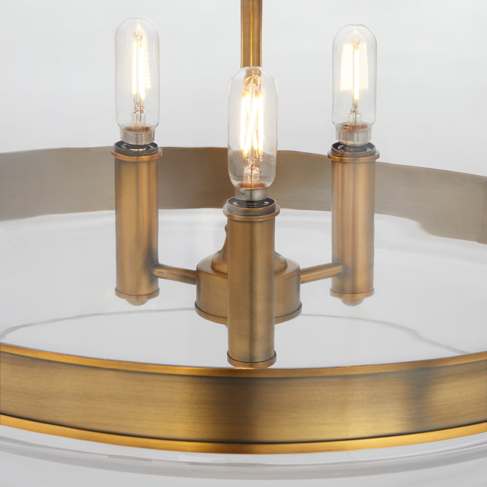 Quorum TILBROOK 8002-3-47 Pendant Transitional - Brushed Brass