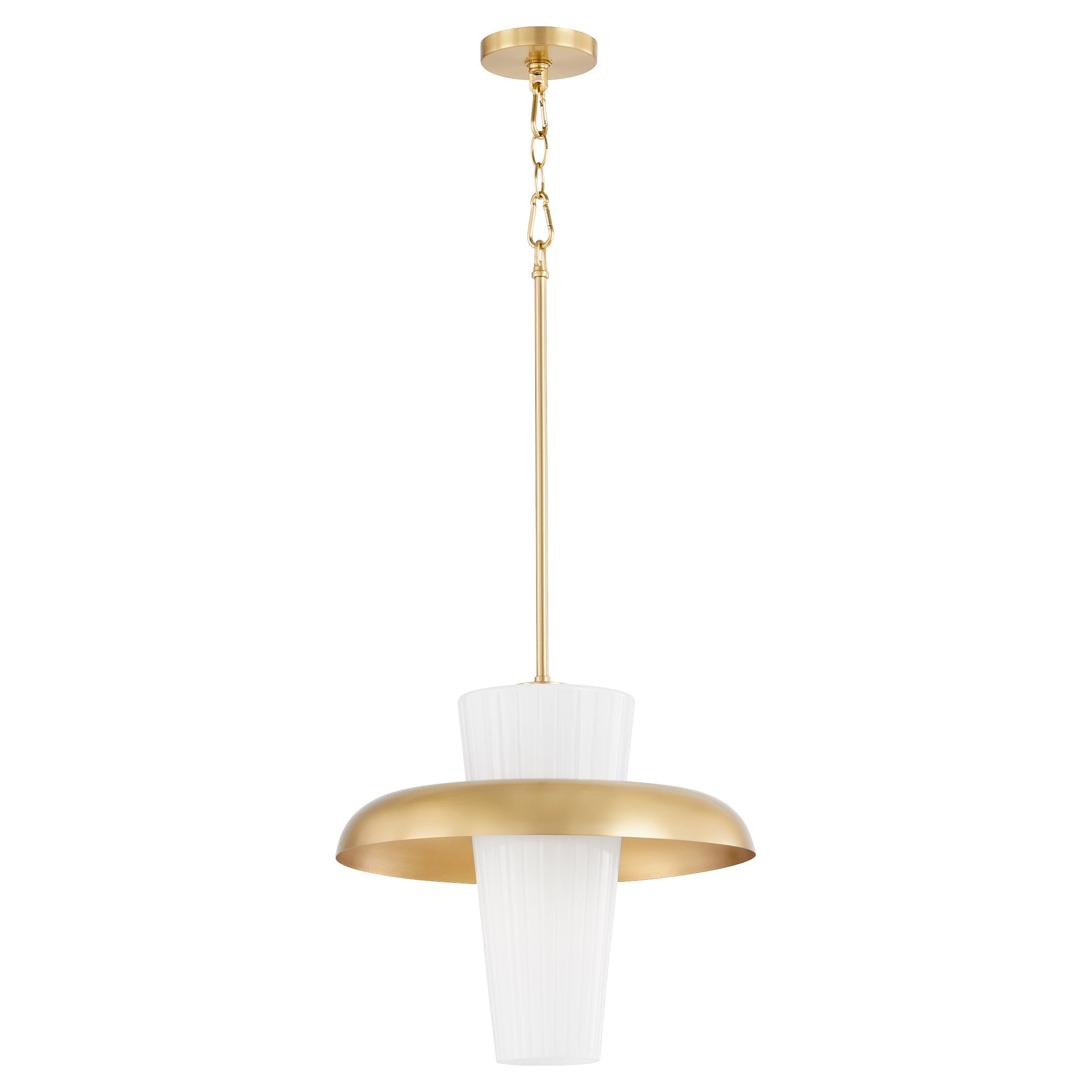 Quorum Mallory 8227-20-80 Pendant - Aged Brass