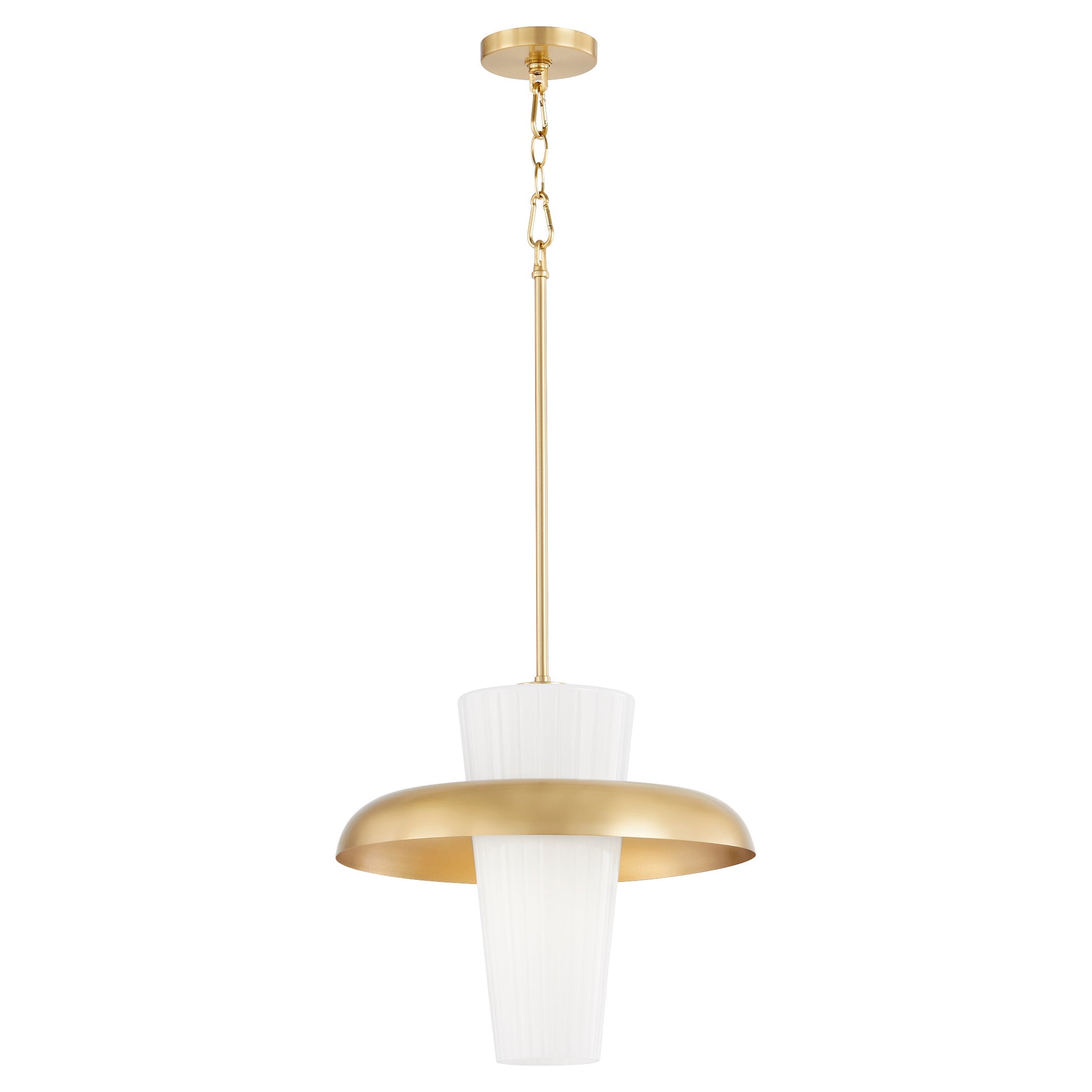 Quorum Mallory 8227-20-80 Pendant - Aged Brass