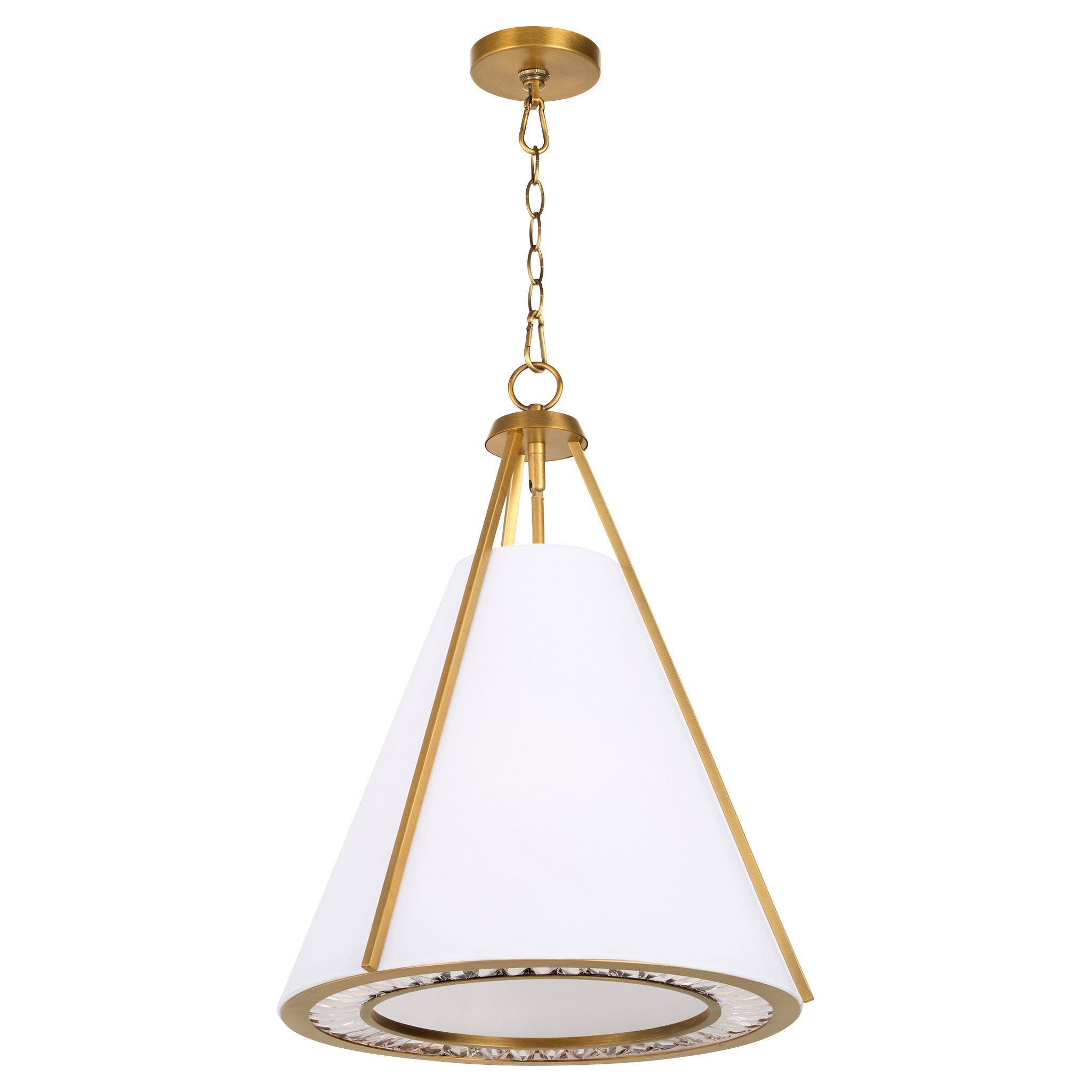 Quorum GORHAM 8382-3-47 Pendant Transitional - Brushed Brass