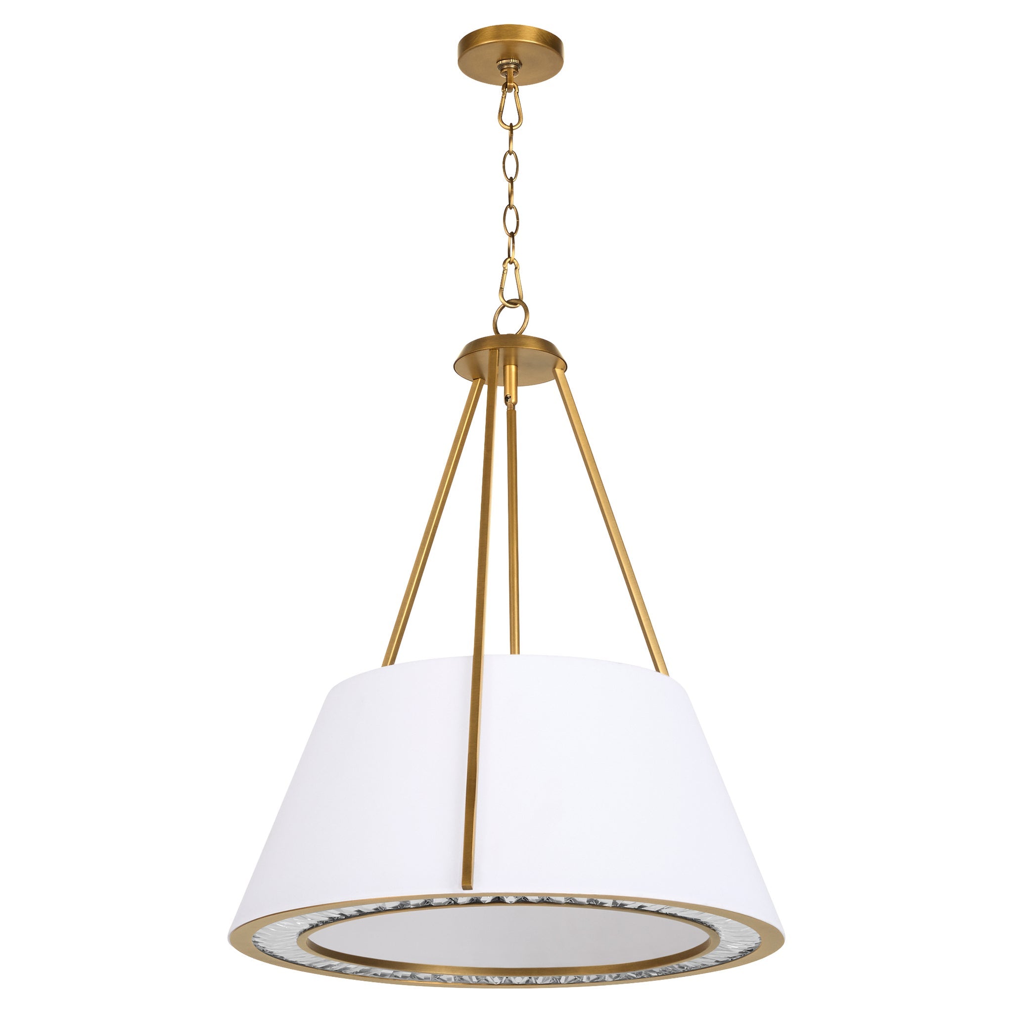 Quorum GORHAM 8382-4-47 Pendant Transitional - Brushed Brass