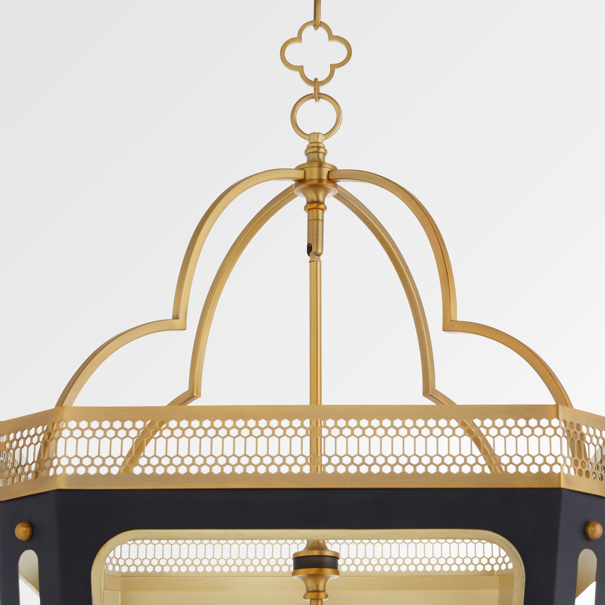 Quorum LOIRE 840-8-5947 Pendant Transitional - Matte Black Brushed Brass