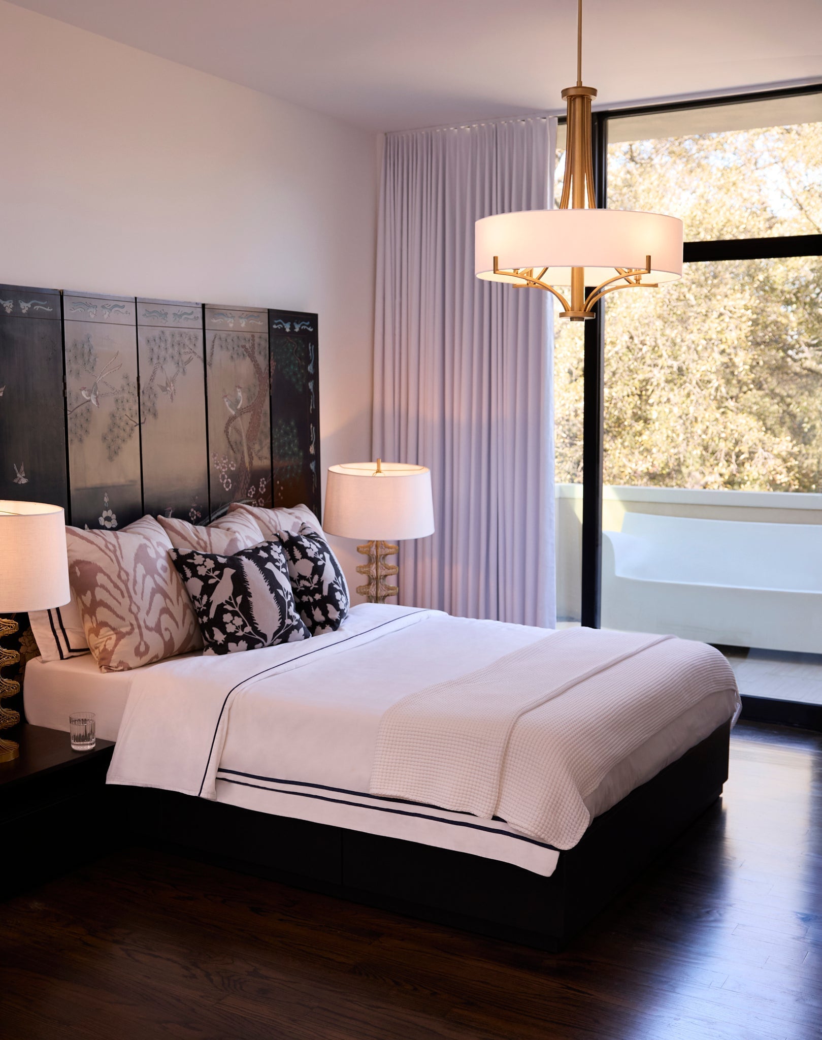 Quorum IMPERIAL 841-4-47 Pendant Transitional - Brushed Brass