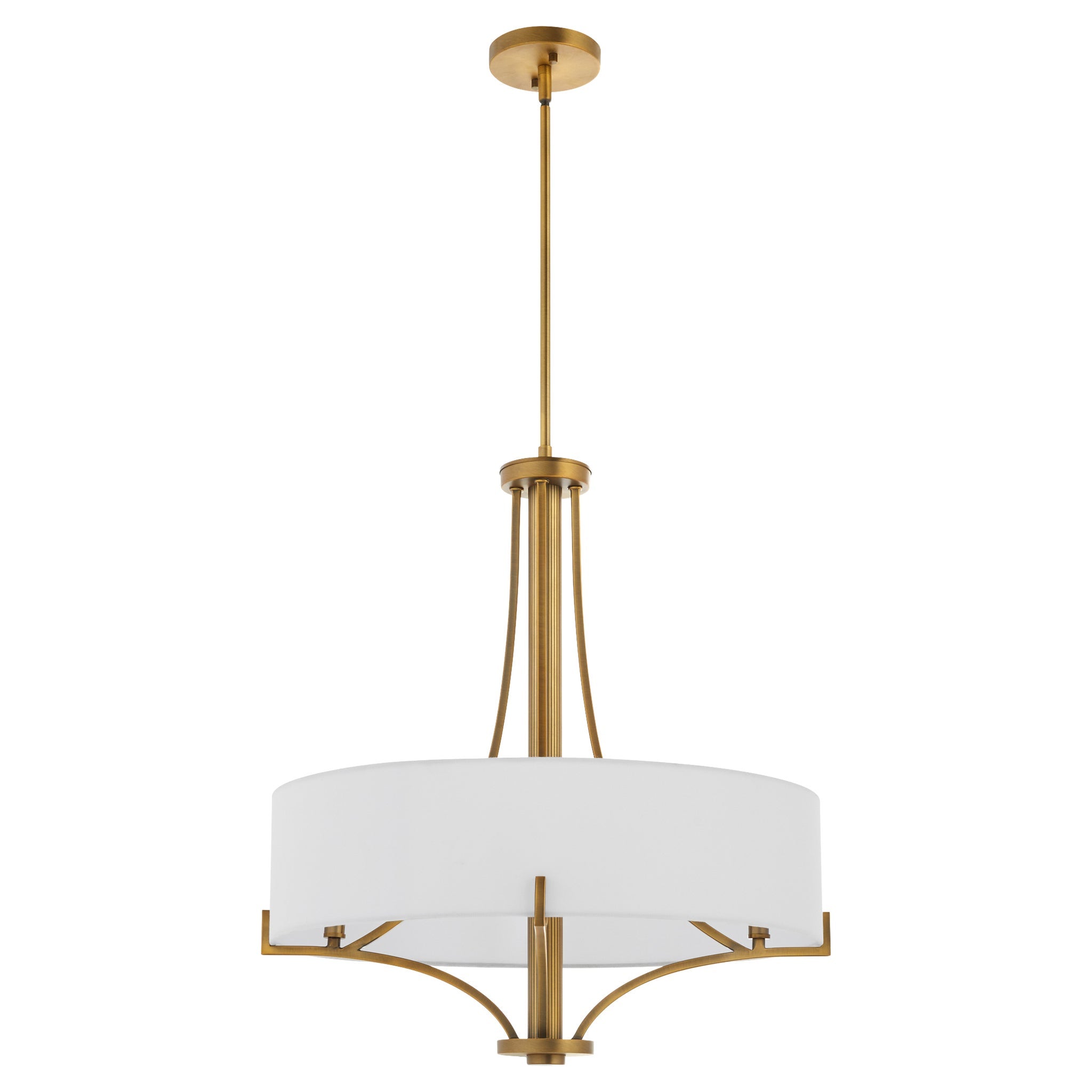 Quorum IMPERIAL 841-4-47 Pendant Transitional - Brushed Brass
