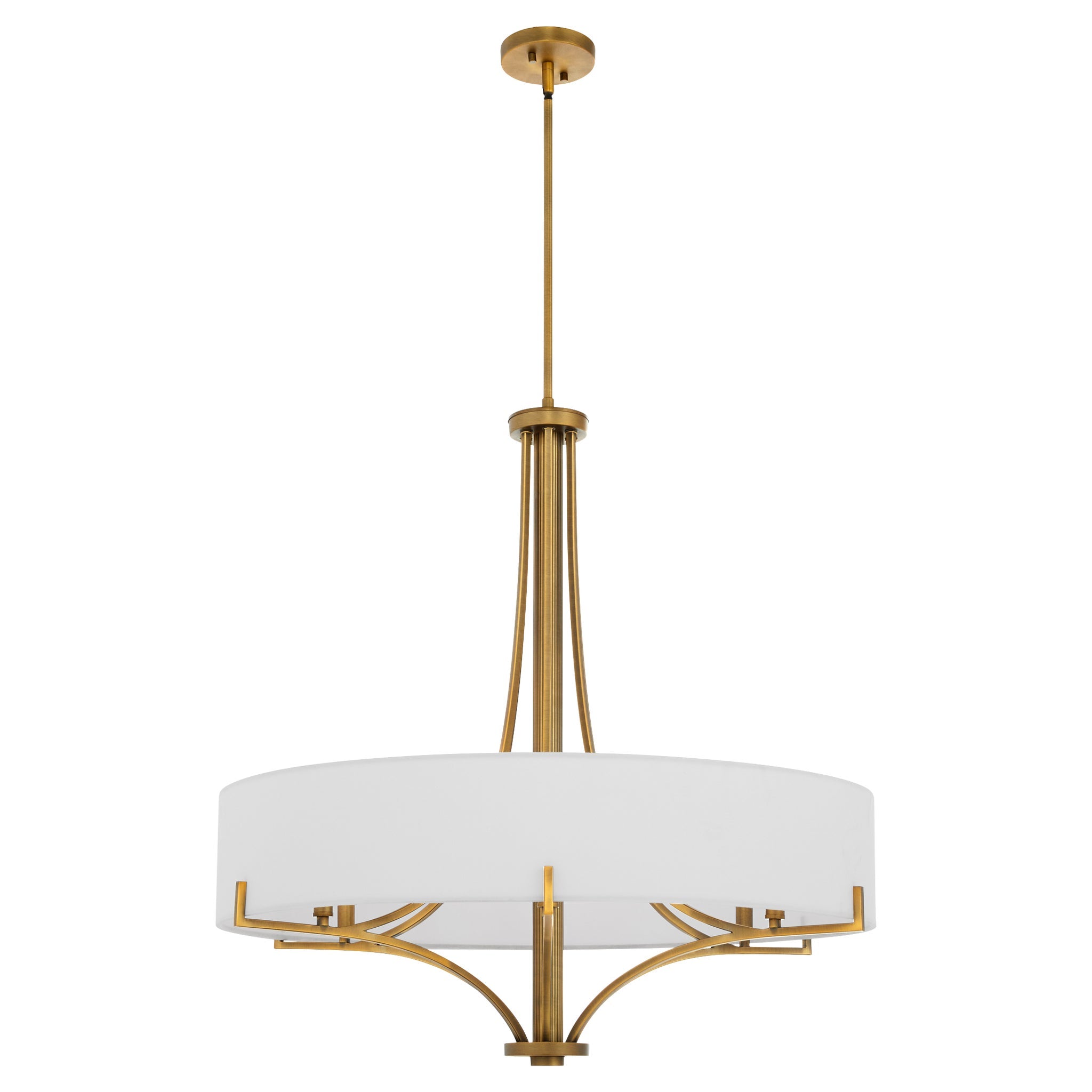 Quorum IMPERIAL 841-6-47 Pendant Transitional - Brushed Brass