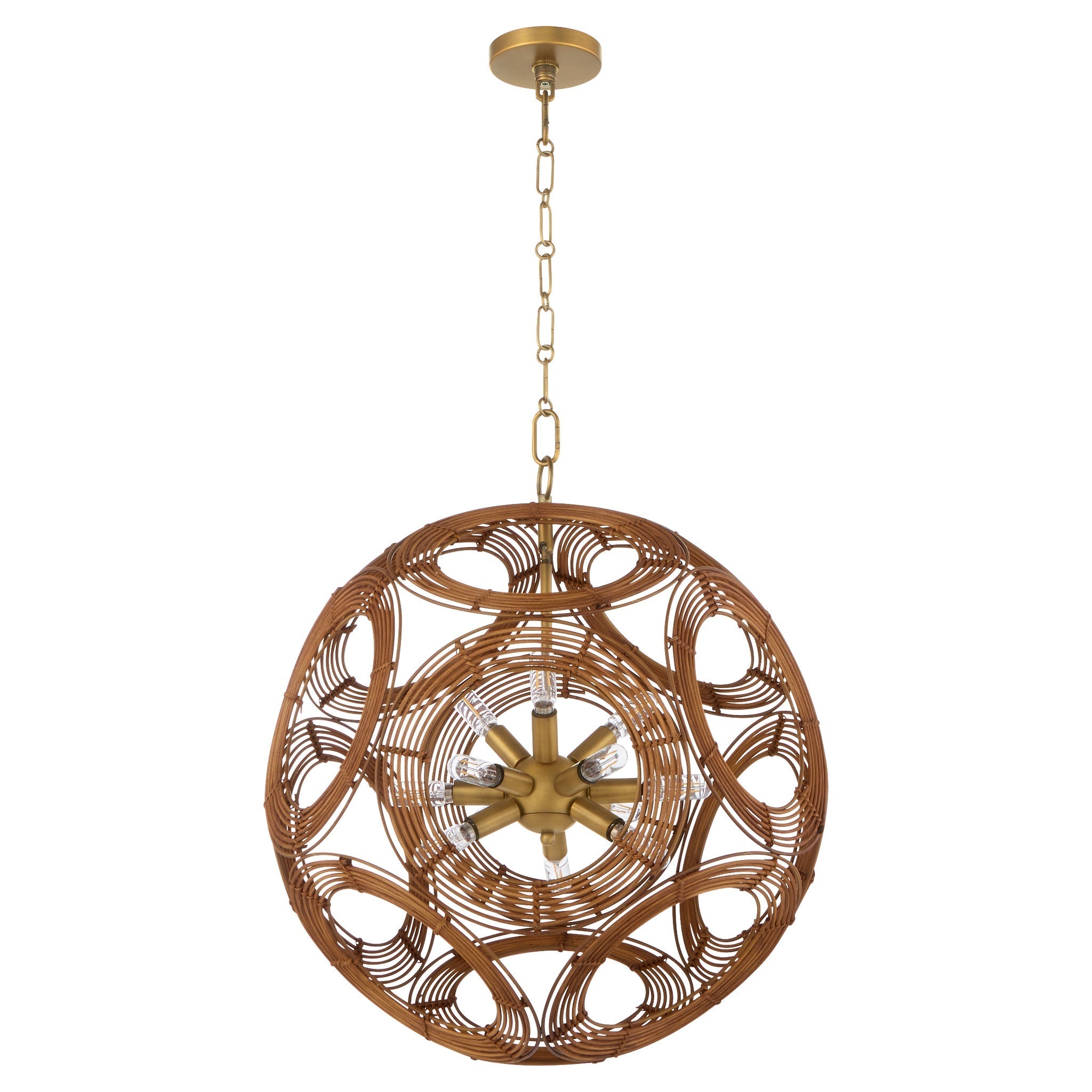 Quorum KALIO 852-22-47 Pendant Transitional - Brushed Brass