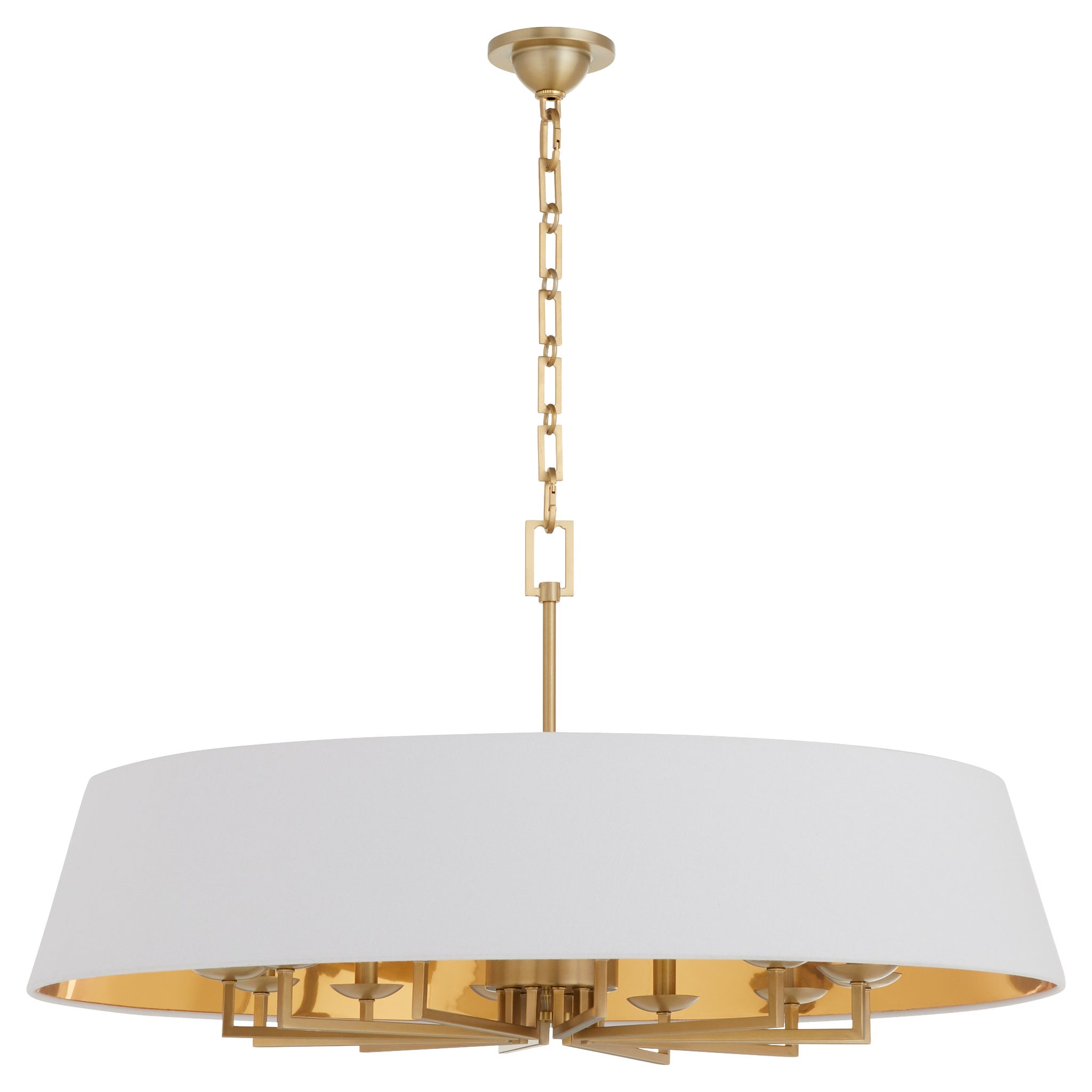 Quorum KARNES 8561-12-80 Pendant Transitional - Aged Brass