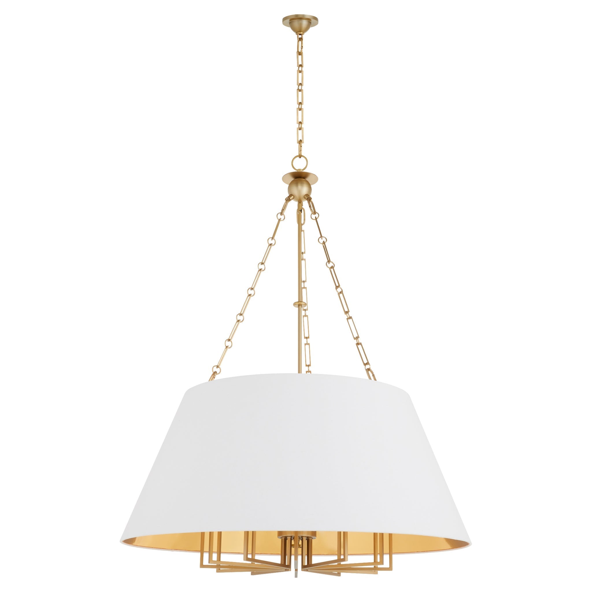 Quorum KARNES 8562-12-80 Pendant Transitional - Aged Brass