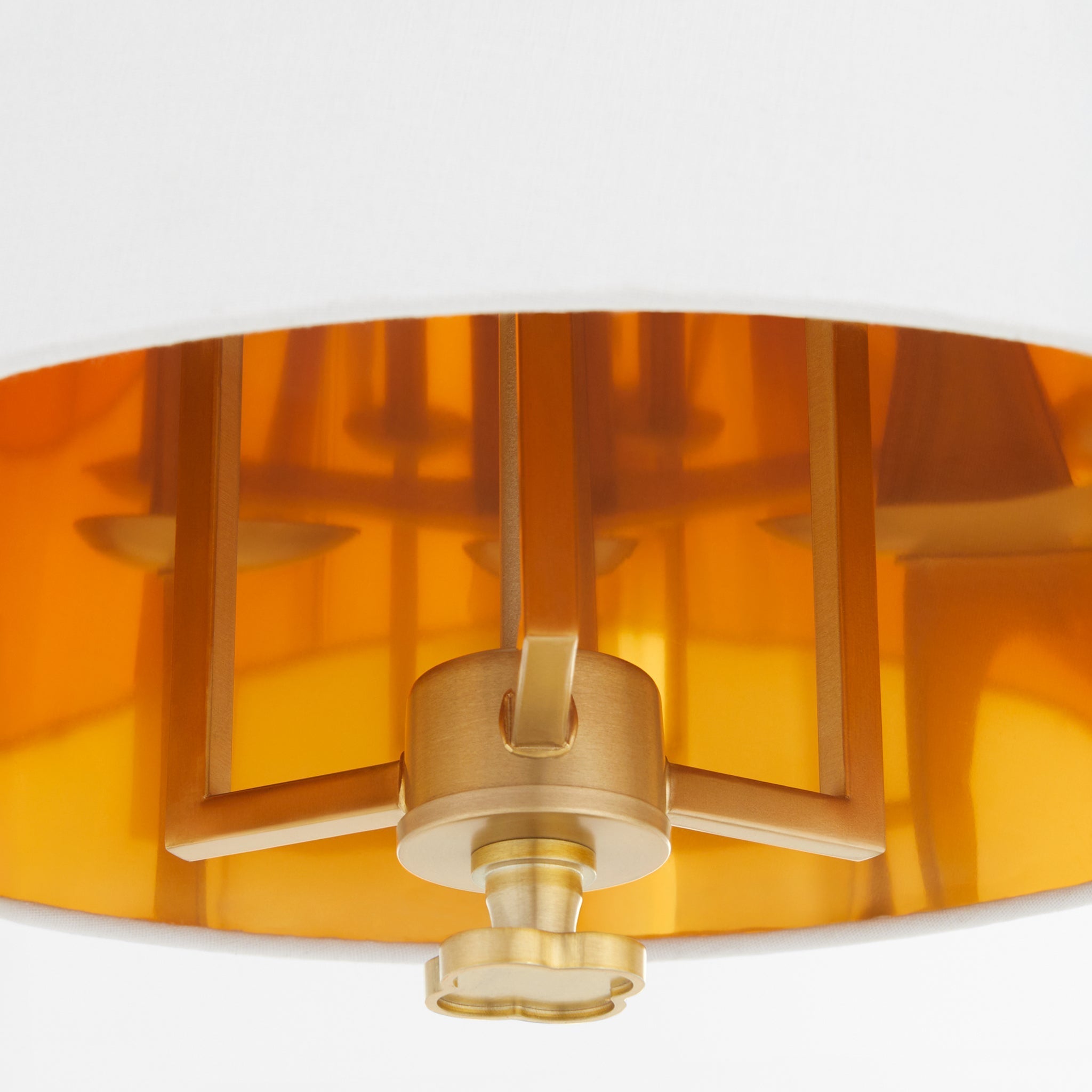 Quorum KARNES 8562-3-80 Pendant Transitional - Aged Brass