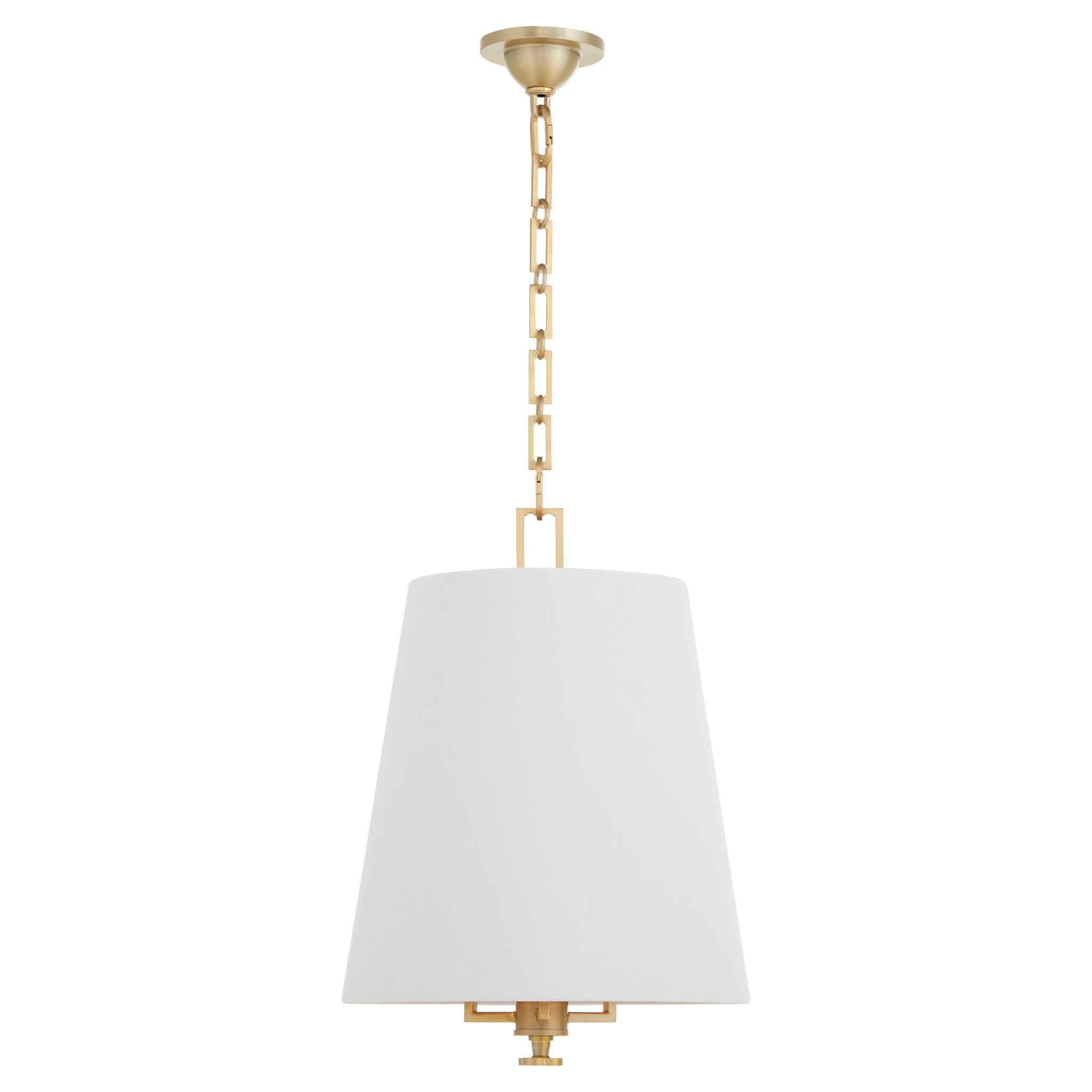 Quorum KARNES 8562-3-80 Pendant Transitional - Aged Brass