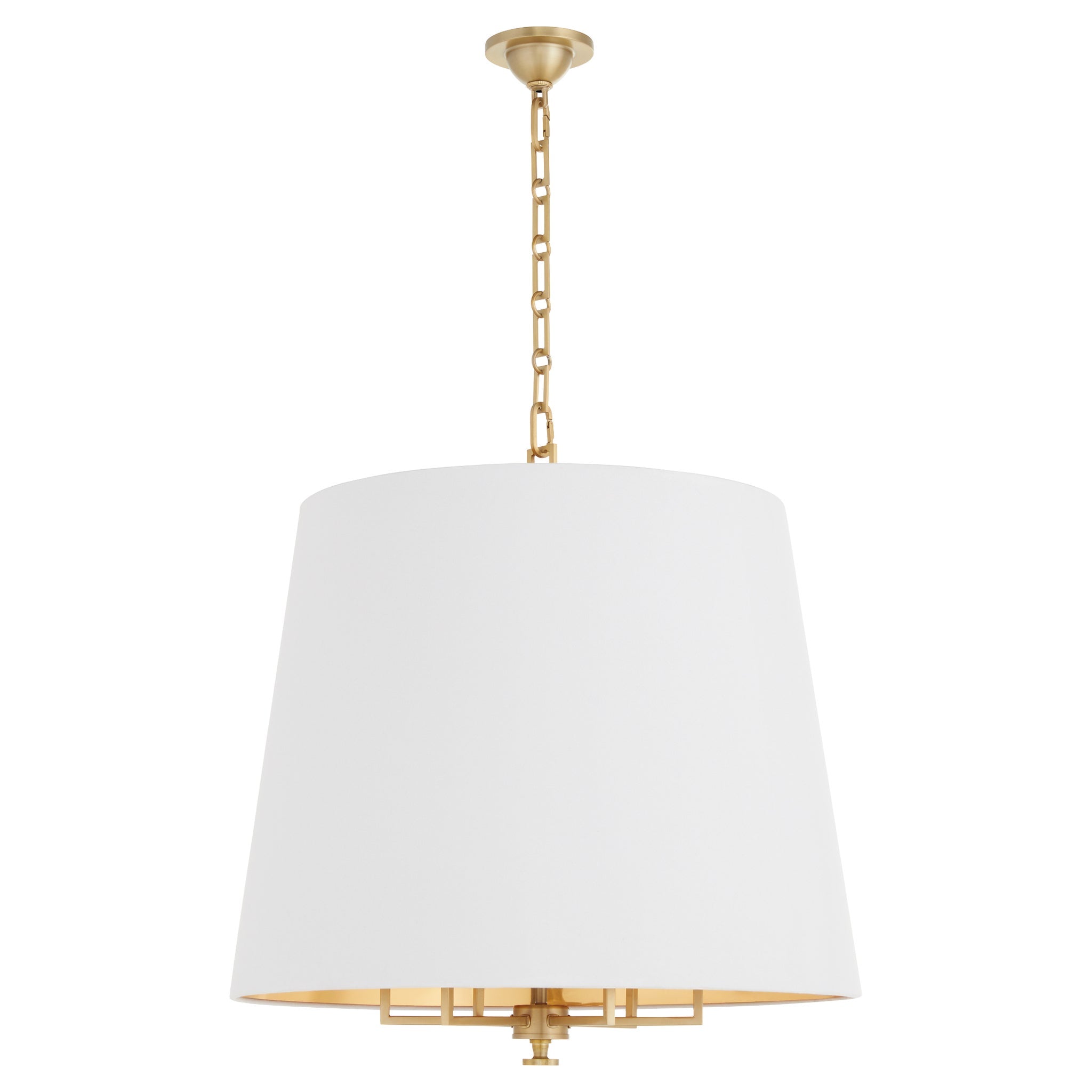 Quorum KARNES 8562-6-80 Pendant Transitional - Aged Brass