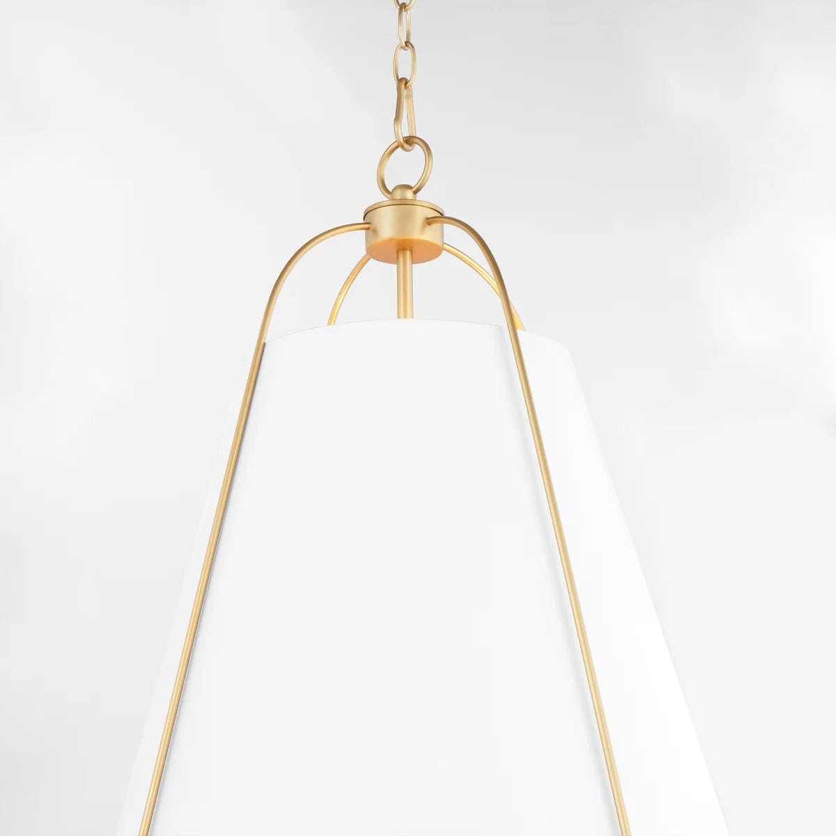 Quorum ELLEN 861-1-0880 Pendant - Studio White W Aged Brass