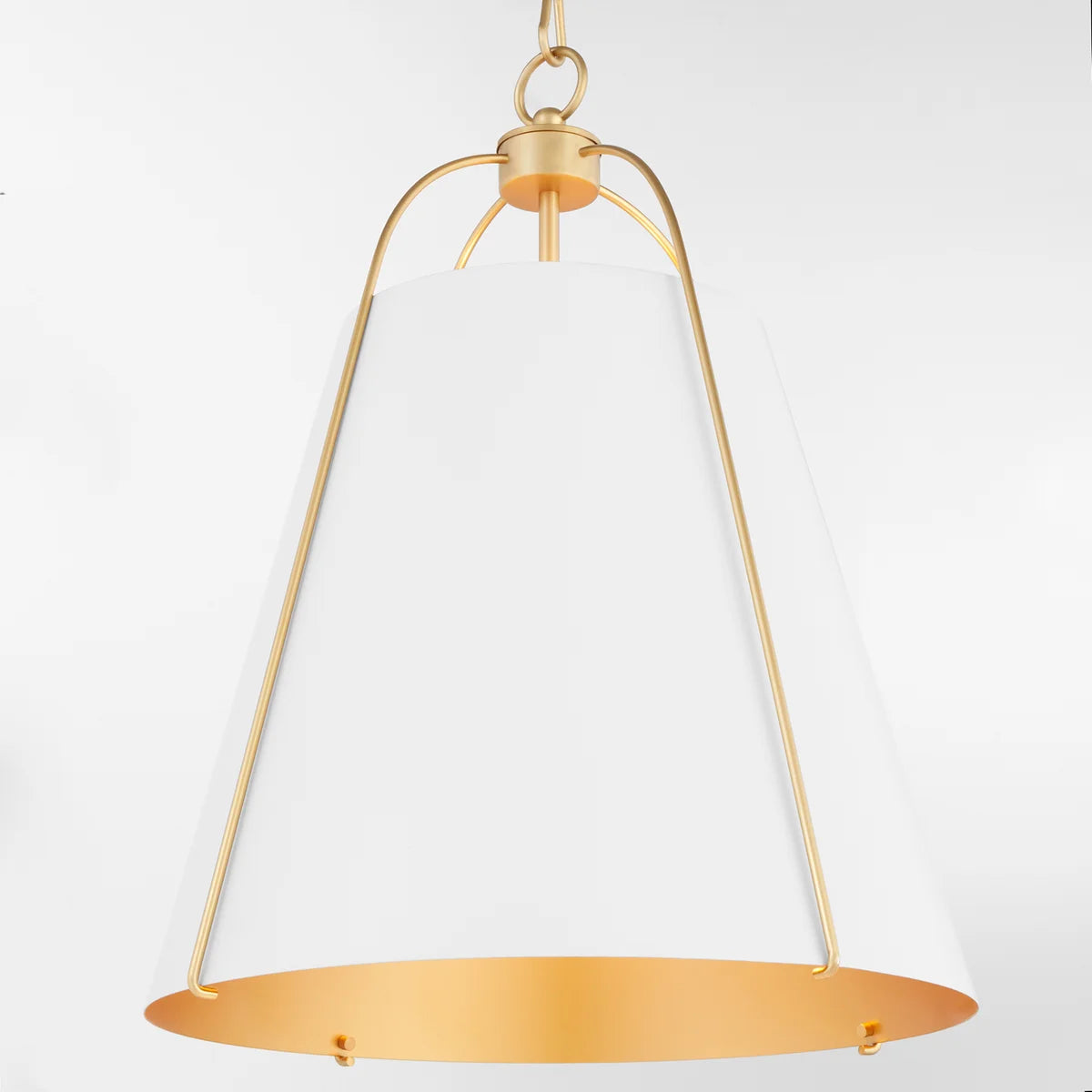 Quorum ELLEN 861-1-0880 Pendant - Studio White W Aged Brass