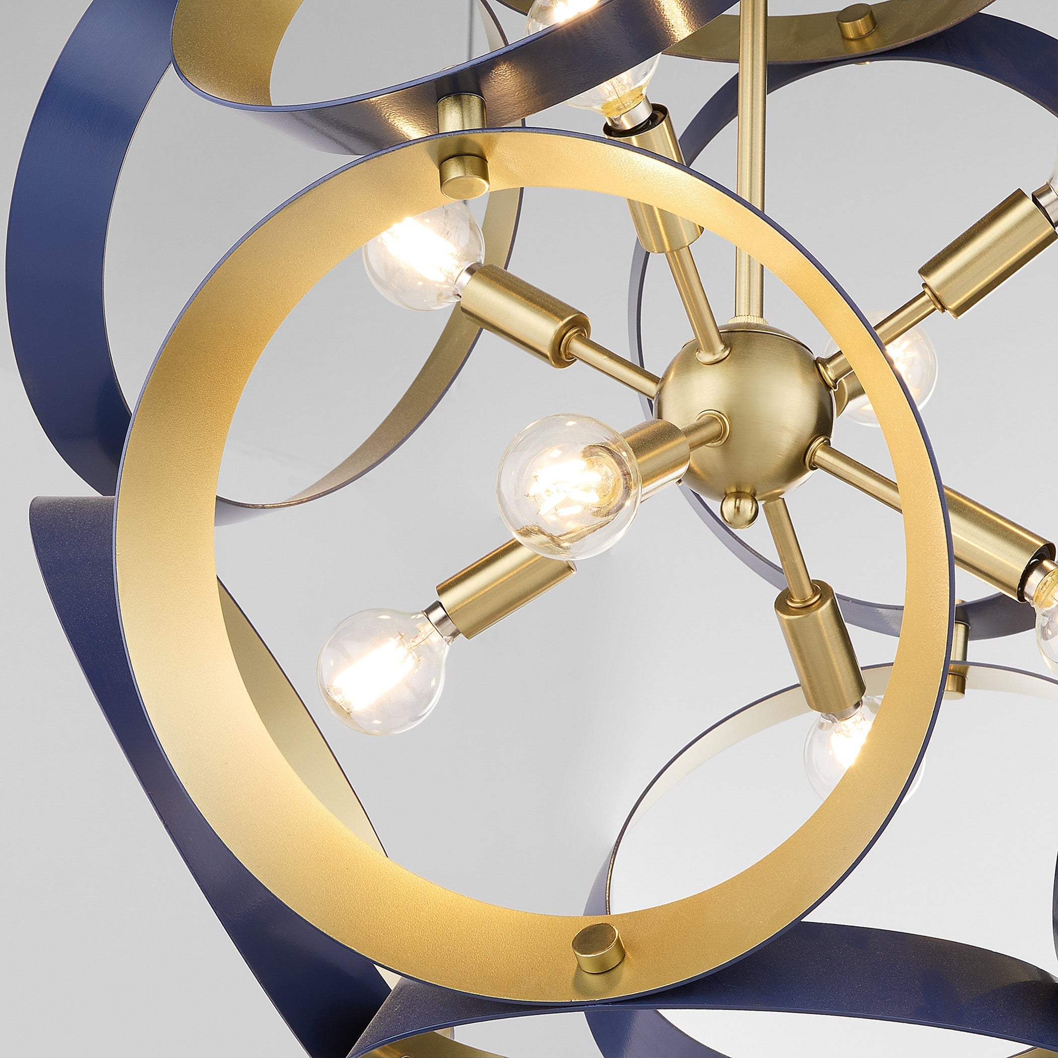 Quorum DOMAIN 865-8-3280 Pendant - Blue Aged Brass